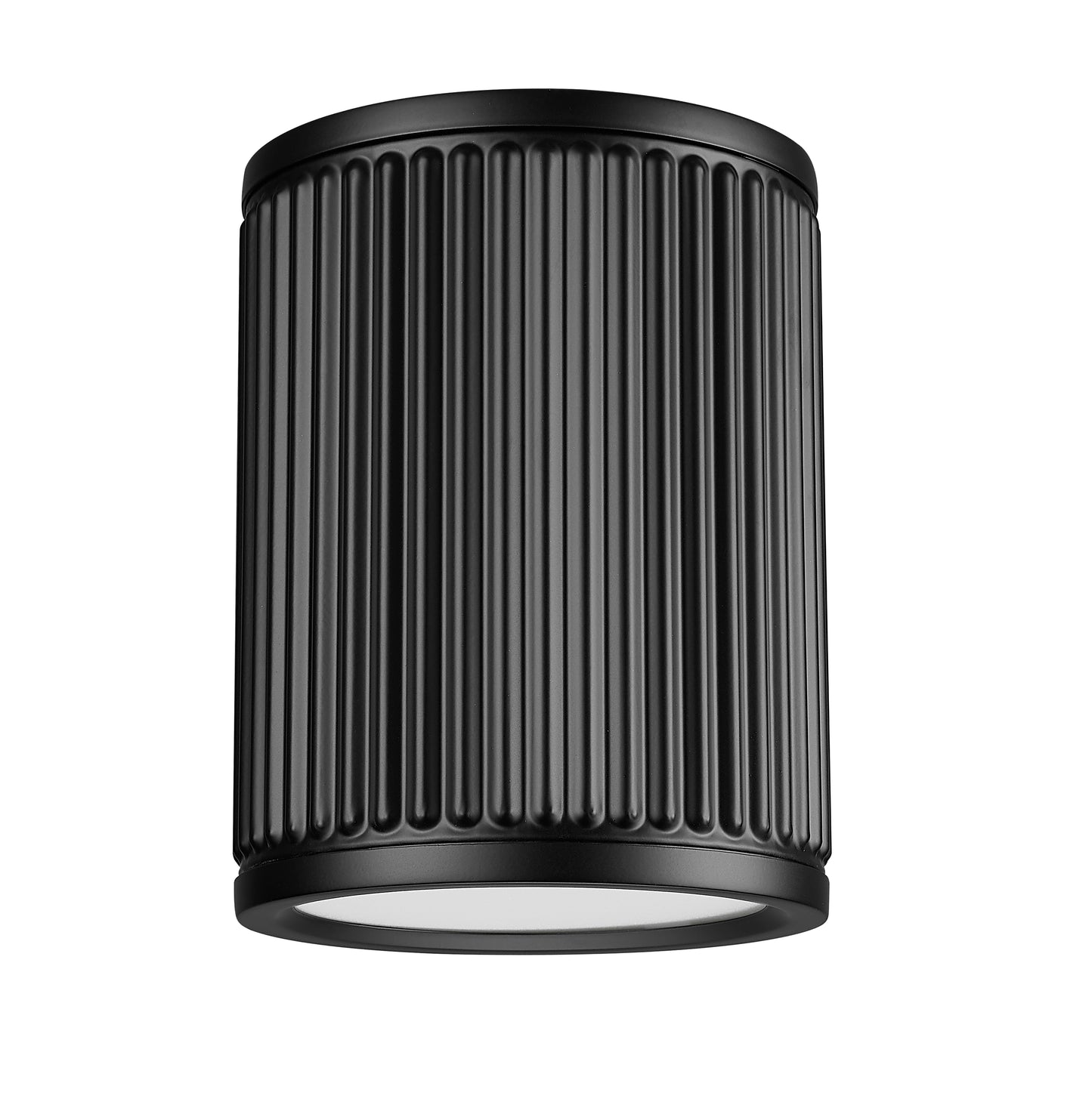 1013F6-MB-LED - Stari 1 Light Flush 6" Mount - Matte Black
