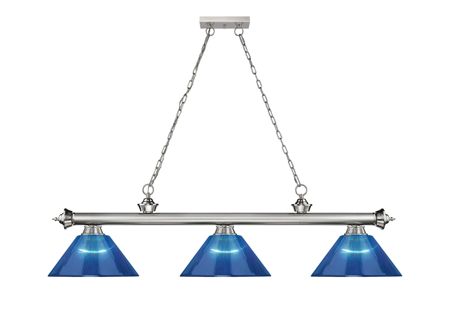 2306-3BN-ARDB - Cordon 3 Light 57" Billiard - Brushed Nickel
