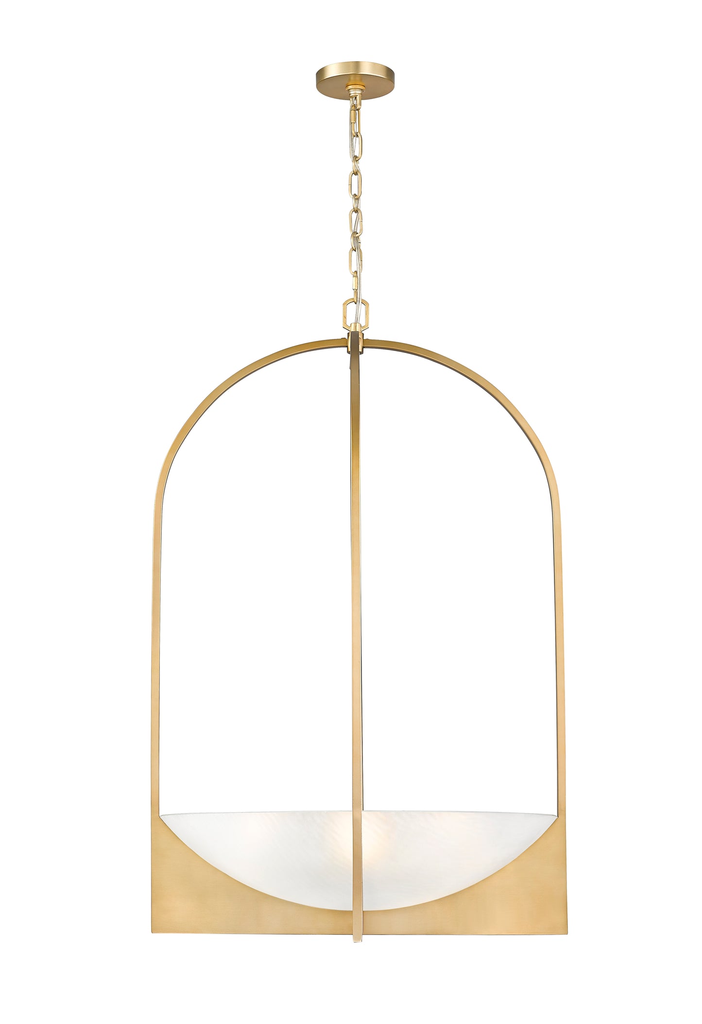 1947-38MGLD - Devon 6 Light 24" Chandelier - Modern Gold