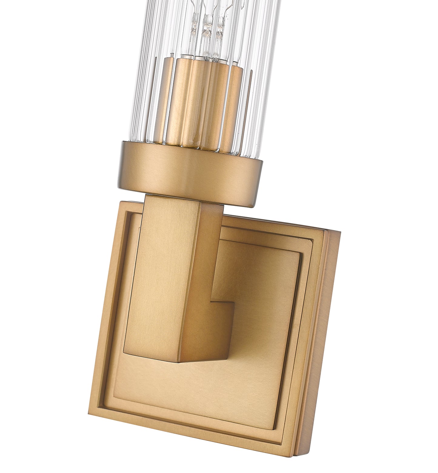 740-1S-RB - Beau 1 Light Wall 17" Sconce - Rubbed Brass