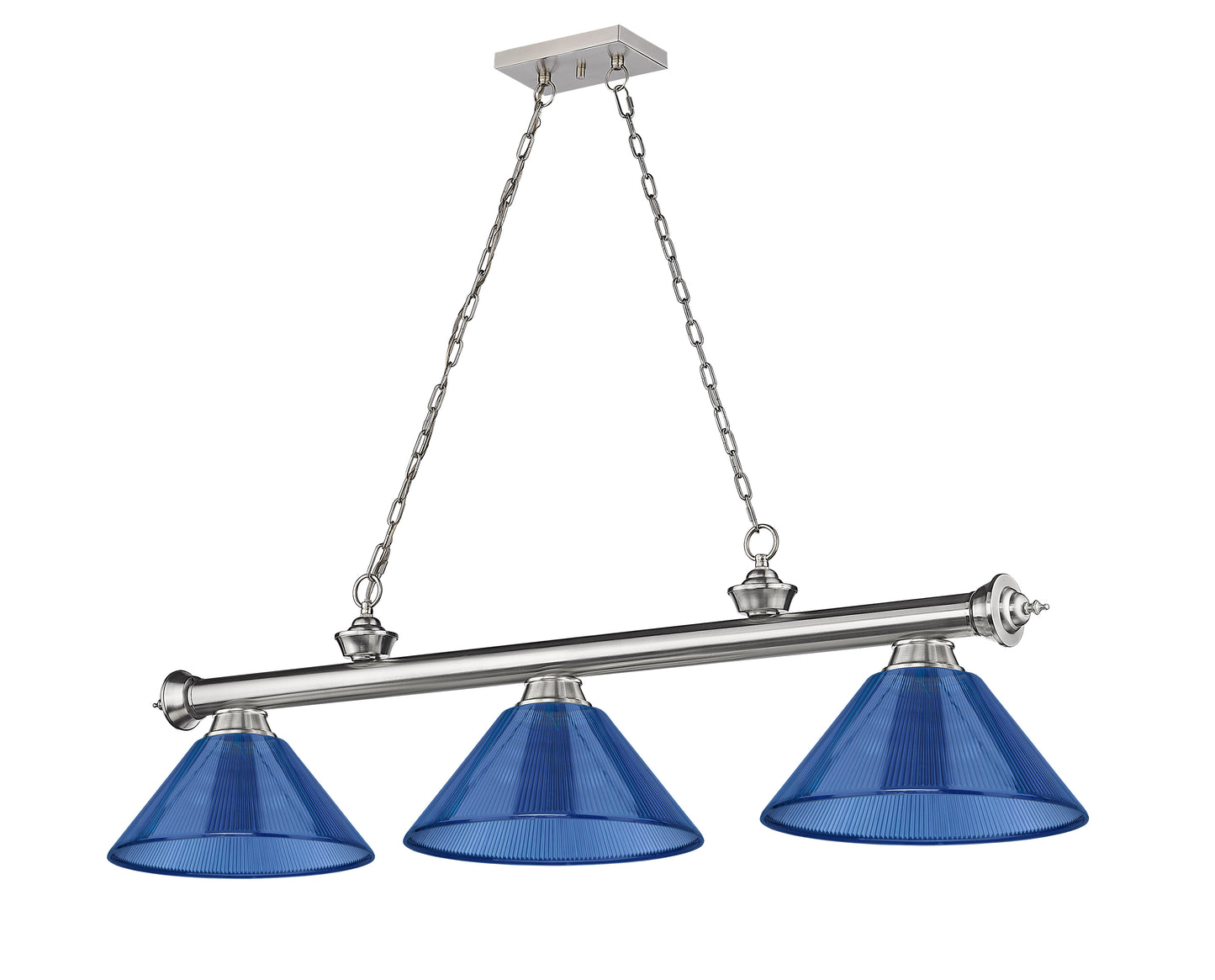 2306-3BN-ARDB - Cordon 3 Light 57" Billiard - Brushed Nickel