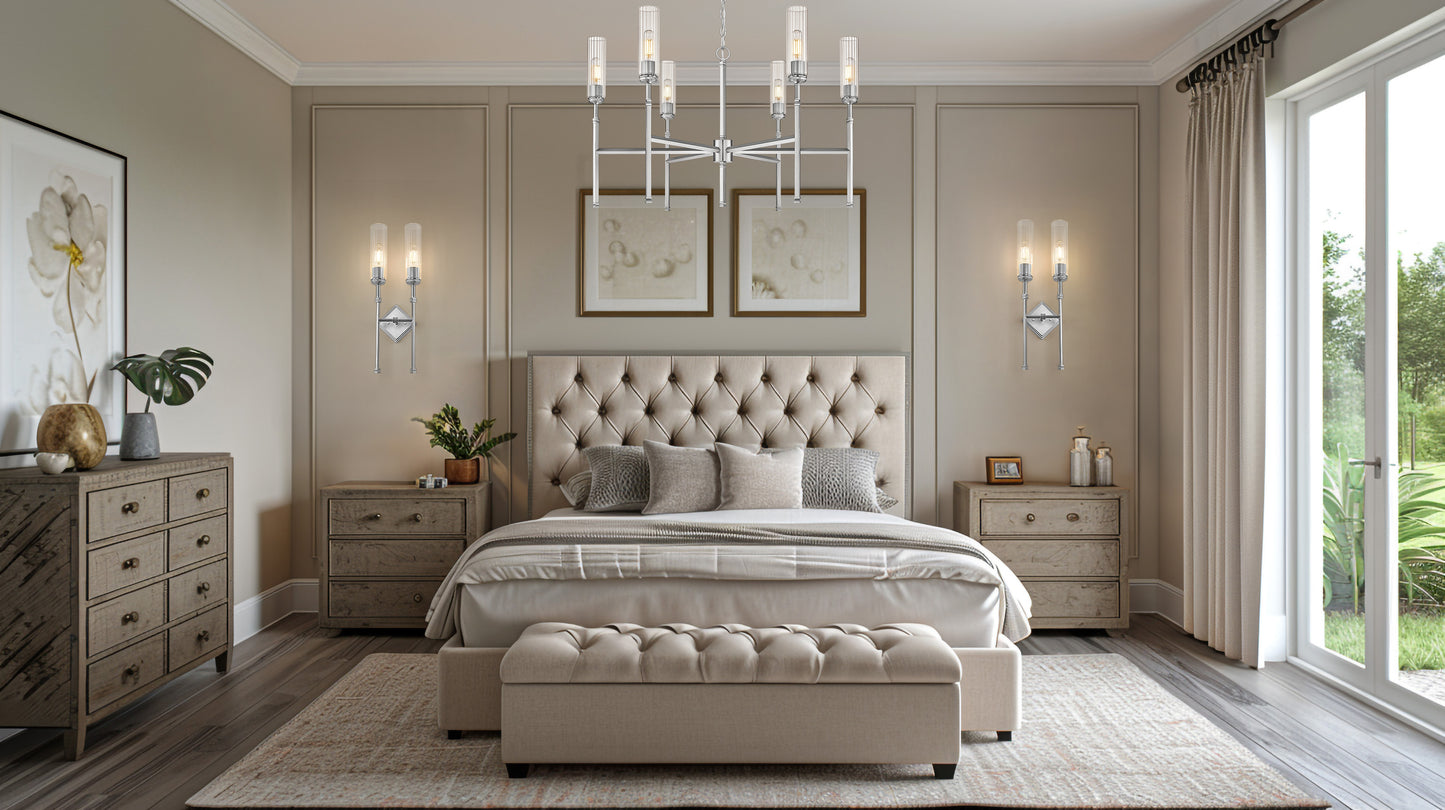3047-2S-BN - Esme 2 Light Wall 24" Sconce - Brushed Nickel