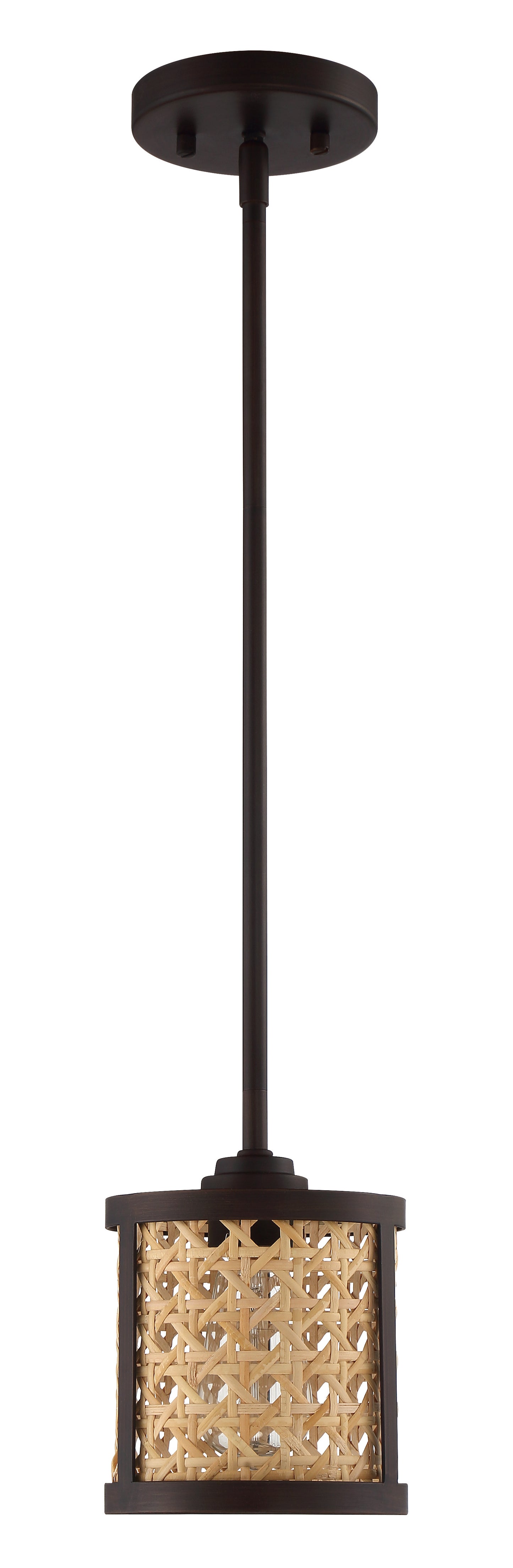 54591-ABZ - Malaya 1 Light 6" Wide Mini Pendant - Aged Bronze Brushed