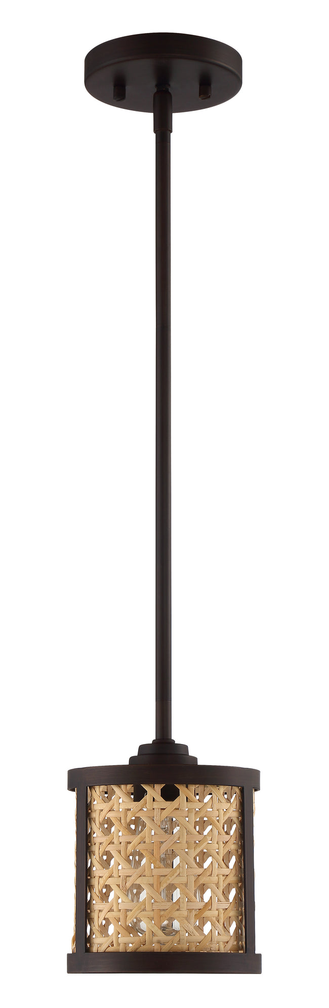 54591-ABZ - Malaya 1 Light 6" Wide Mini Pendant - Aged Bronze Brushed