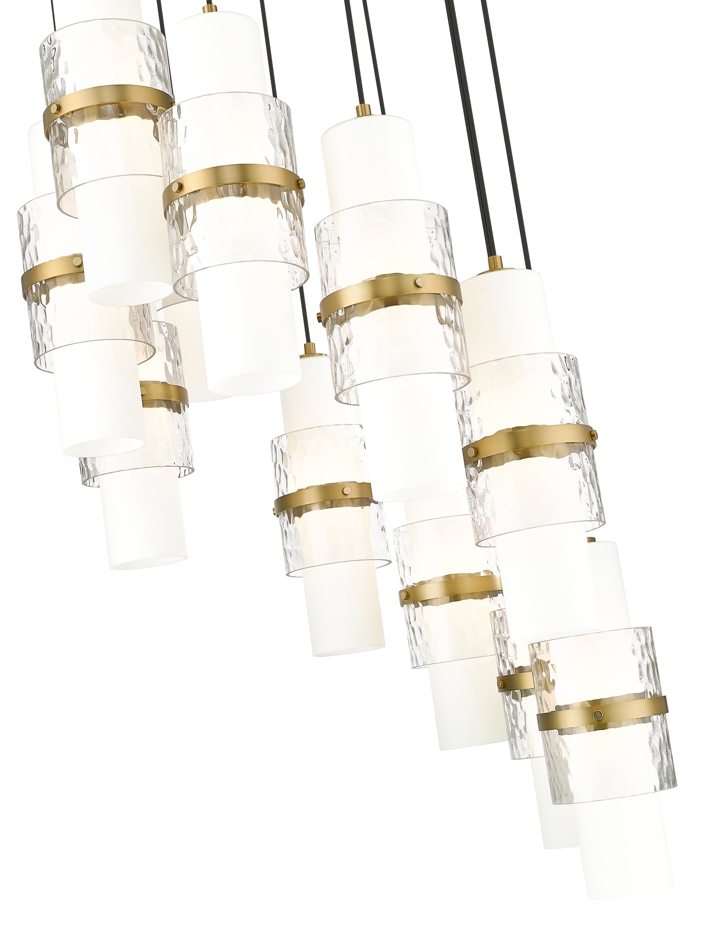 1946P-11R-MGLD - Cayden 11 Light 24" Chandelier - Modern Gold