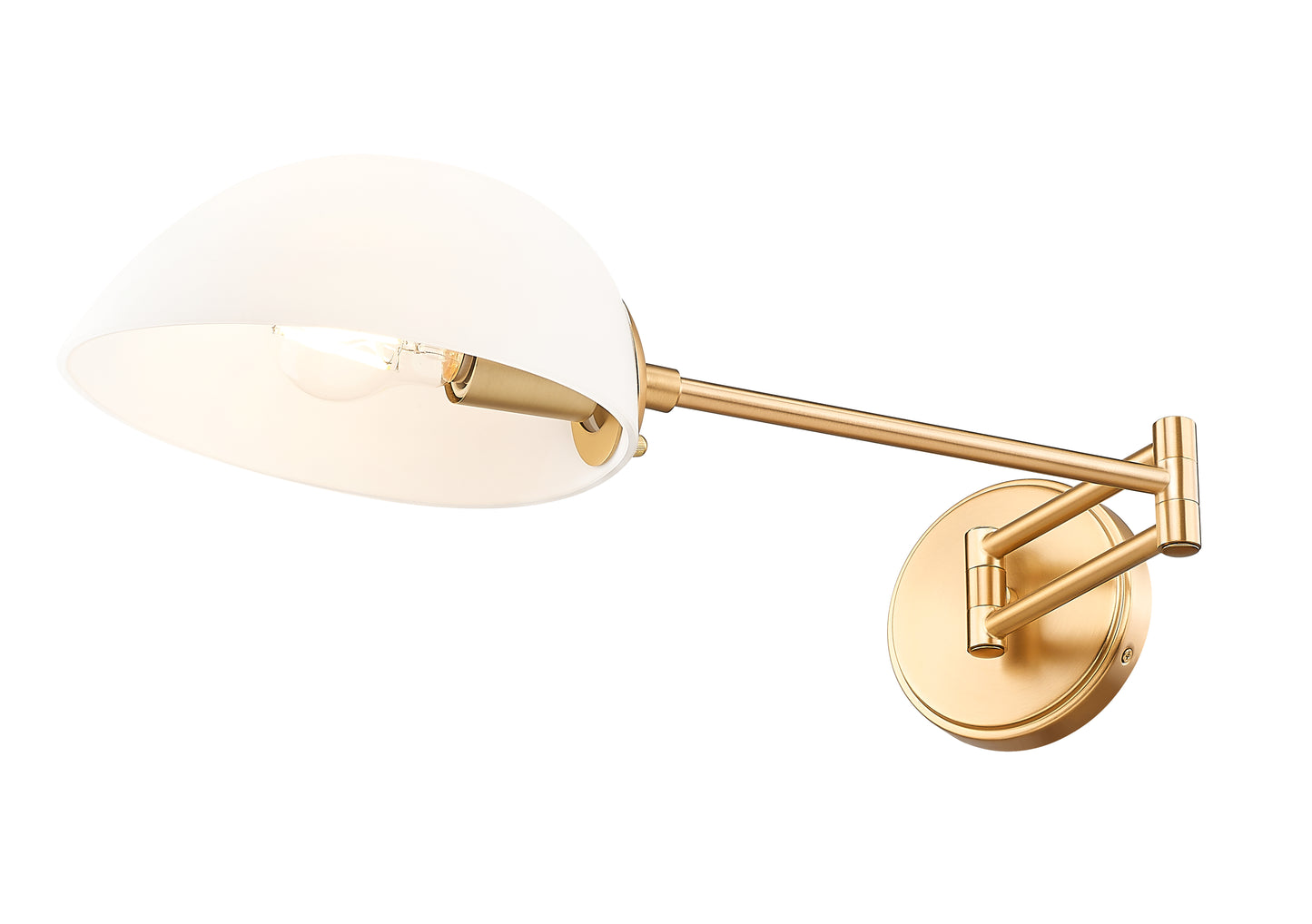 3048S-MGLD - Breton 1 Light Wall 5" Sconce - Modern Gold
