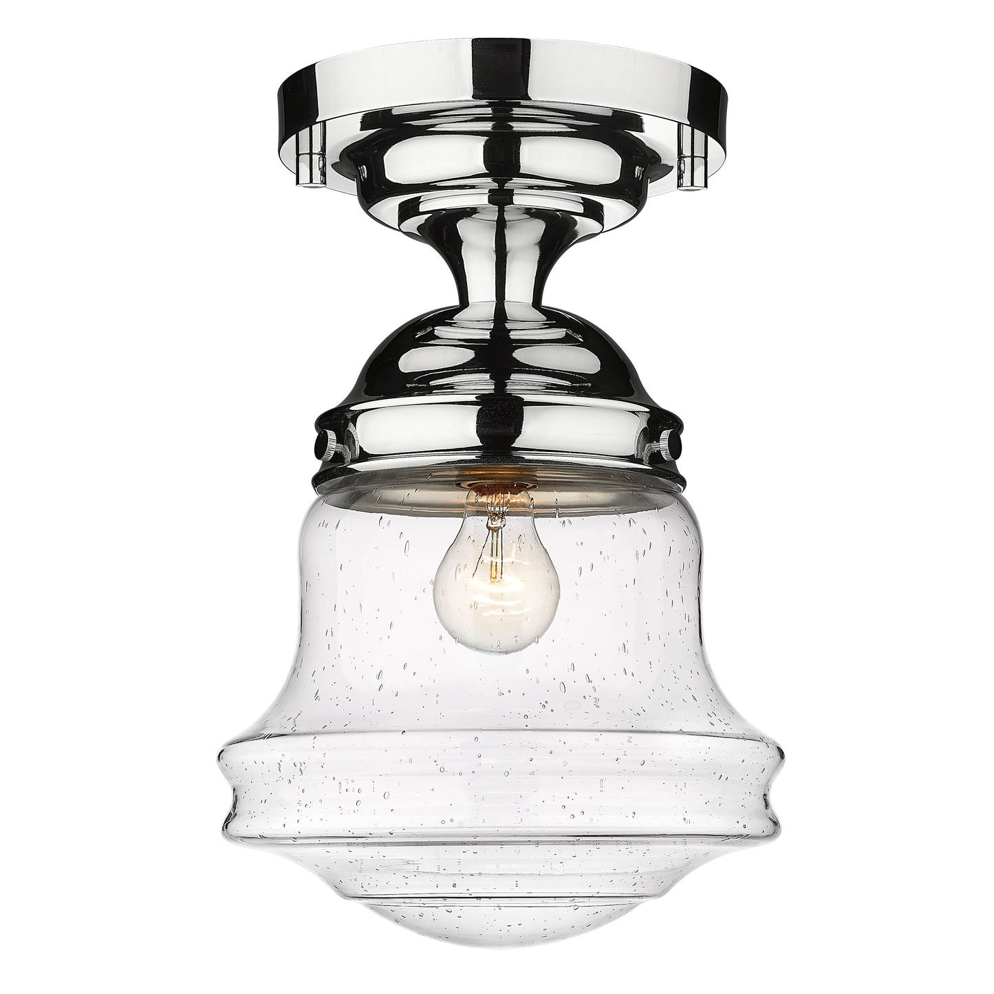 736F10-CH - Vaughn 1 Light Flush 10" Mount - Chrome