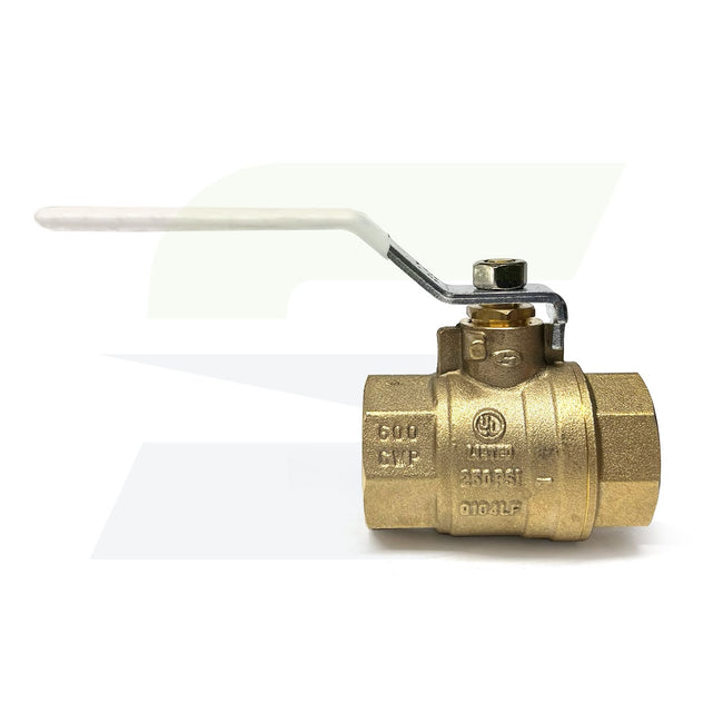 NL998XA - 1" Threaded Lead-Free Ball Valve - T-FP-600A - Brass