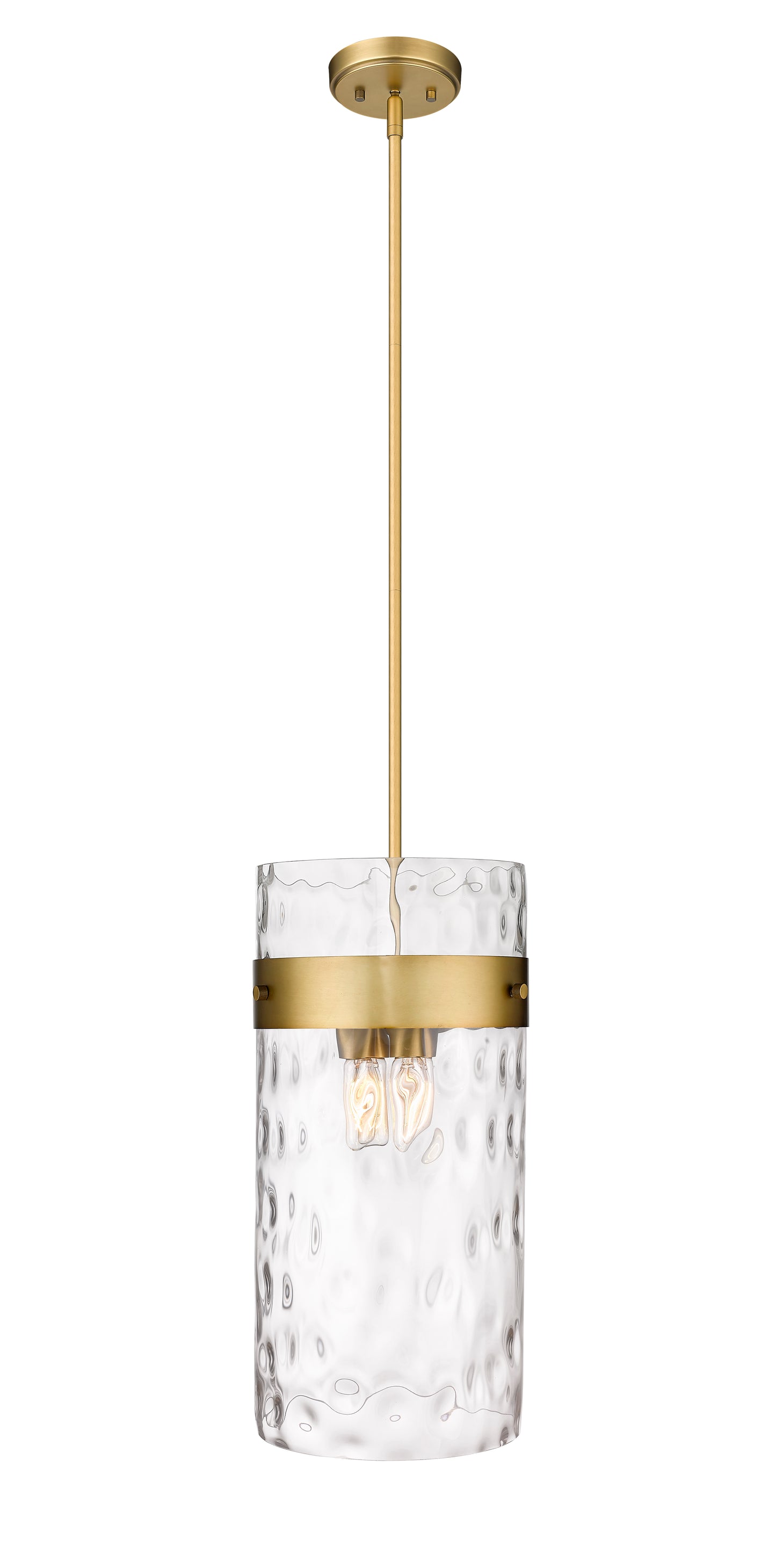 3035P12-RB - Fontaine 4 Light 13" Pendant - Rubbed Brass