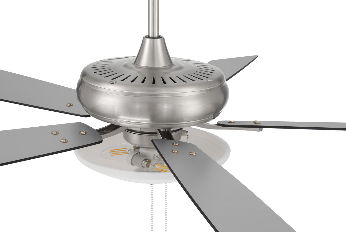 ECF111BNK5-BNGW - Eos 3 Light Bowl 52" 5 Blade Ceiling Fan with Light Kit - Brushed Nickel
