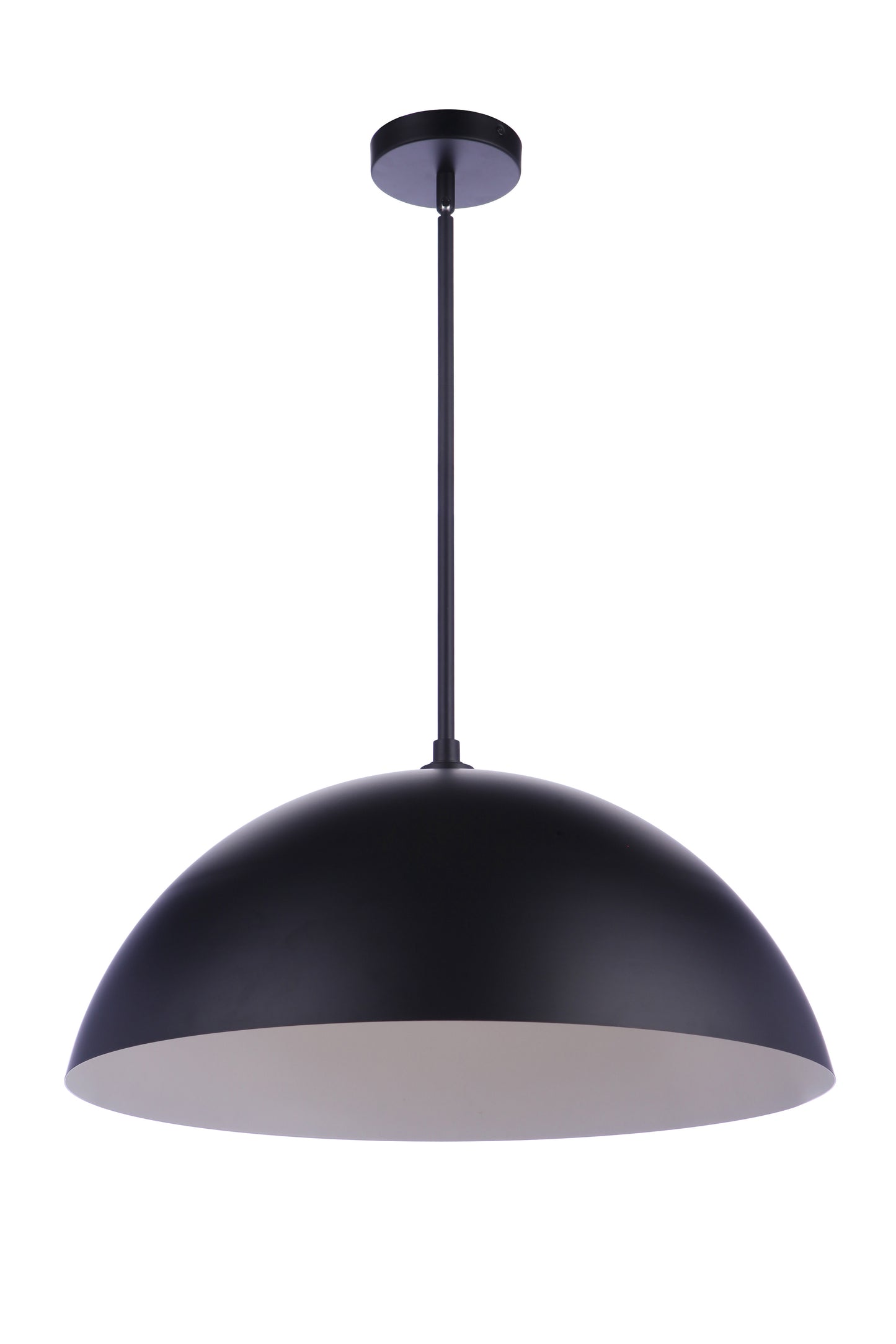 P1000FB-LED - Sculptural Statement Pendants 1 Light 23" Wide Pendant - Flat Black