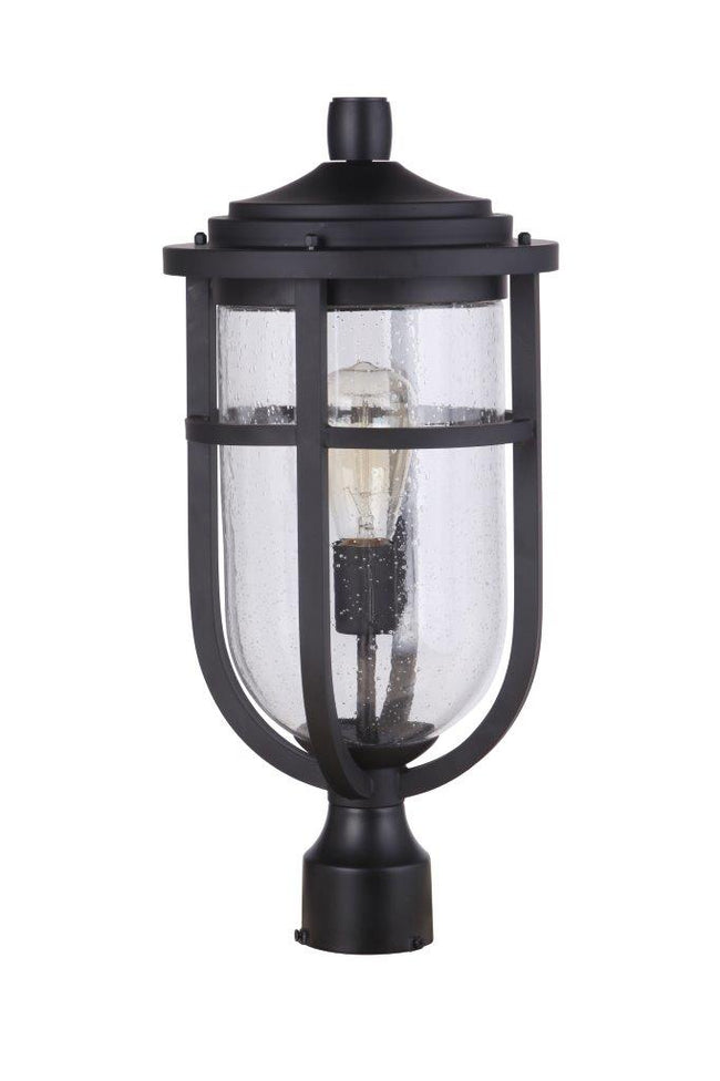 ZA4725-MN - Voyage 1 Light 20" High Post Mount - Midnight