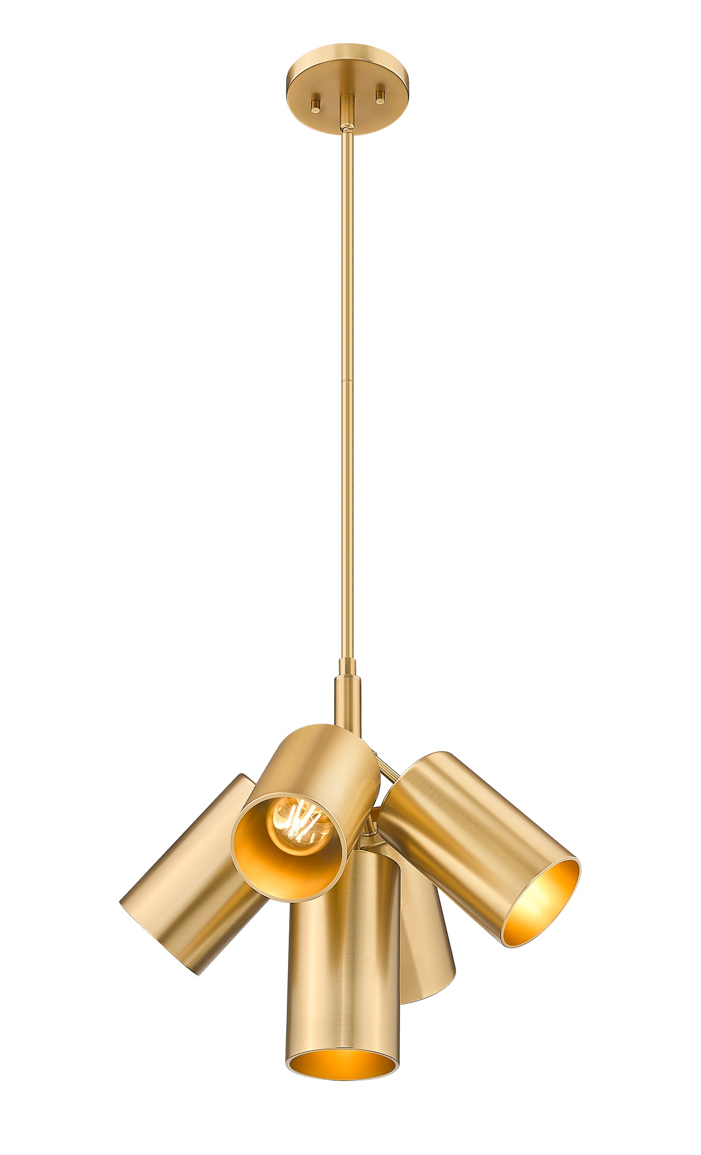 7520-5MGLD - Lumina 5 Light 17" Chandelier - Modern Gold