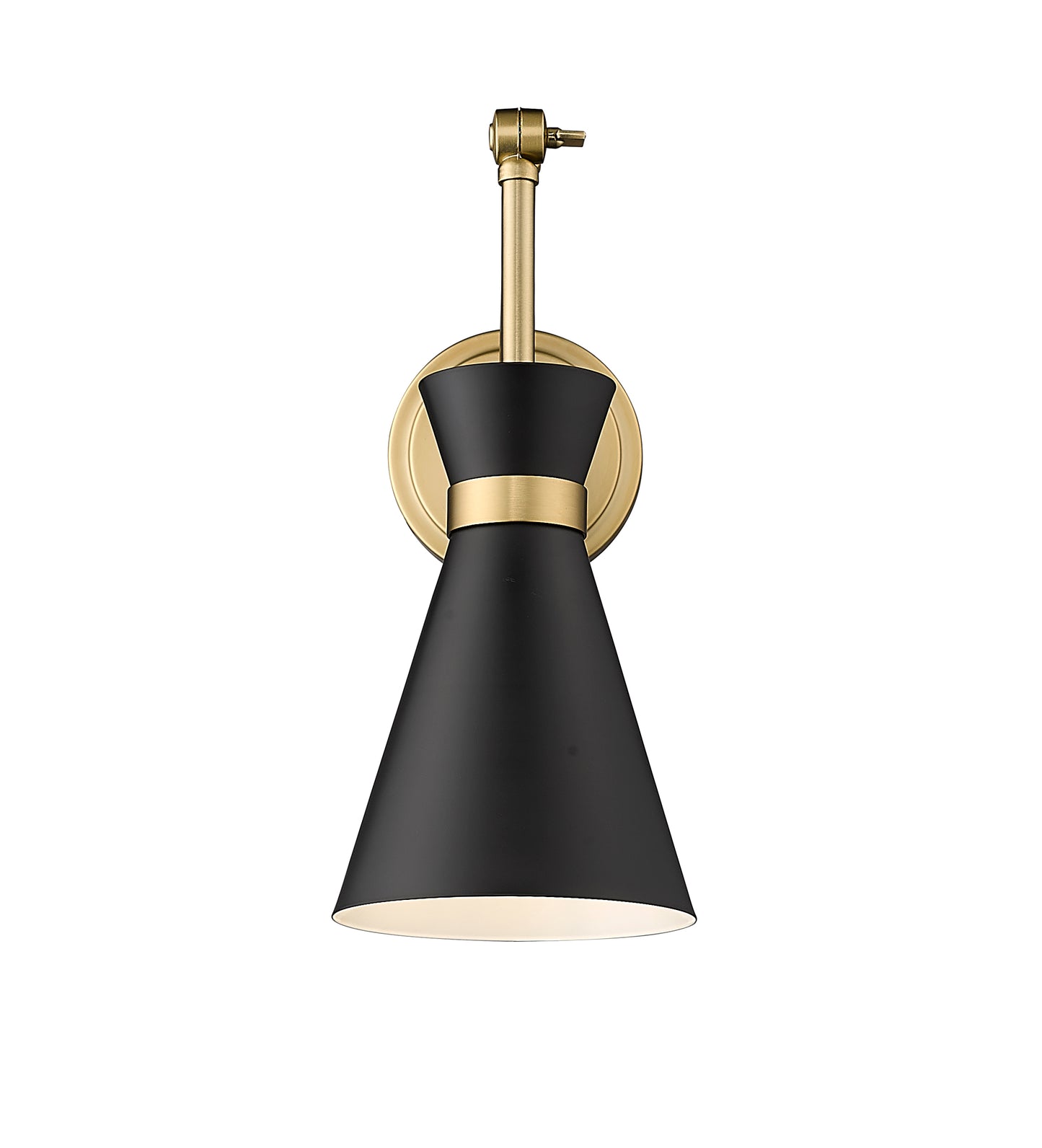 351S-MB-MGLD - Soriano 1 Light Wall 6" Sconce - Matte Black