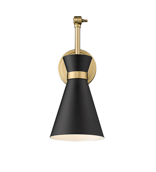 351S-MB-MGLD - Soriano 1 Light Wall 6" Sconce - Matte Black