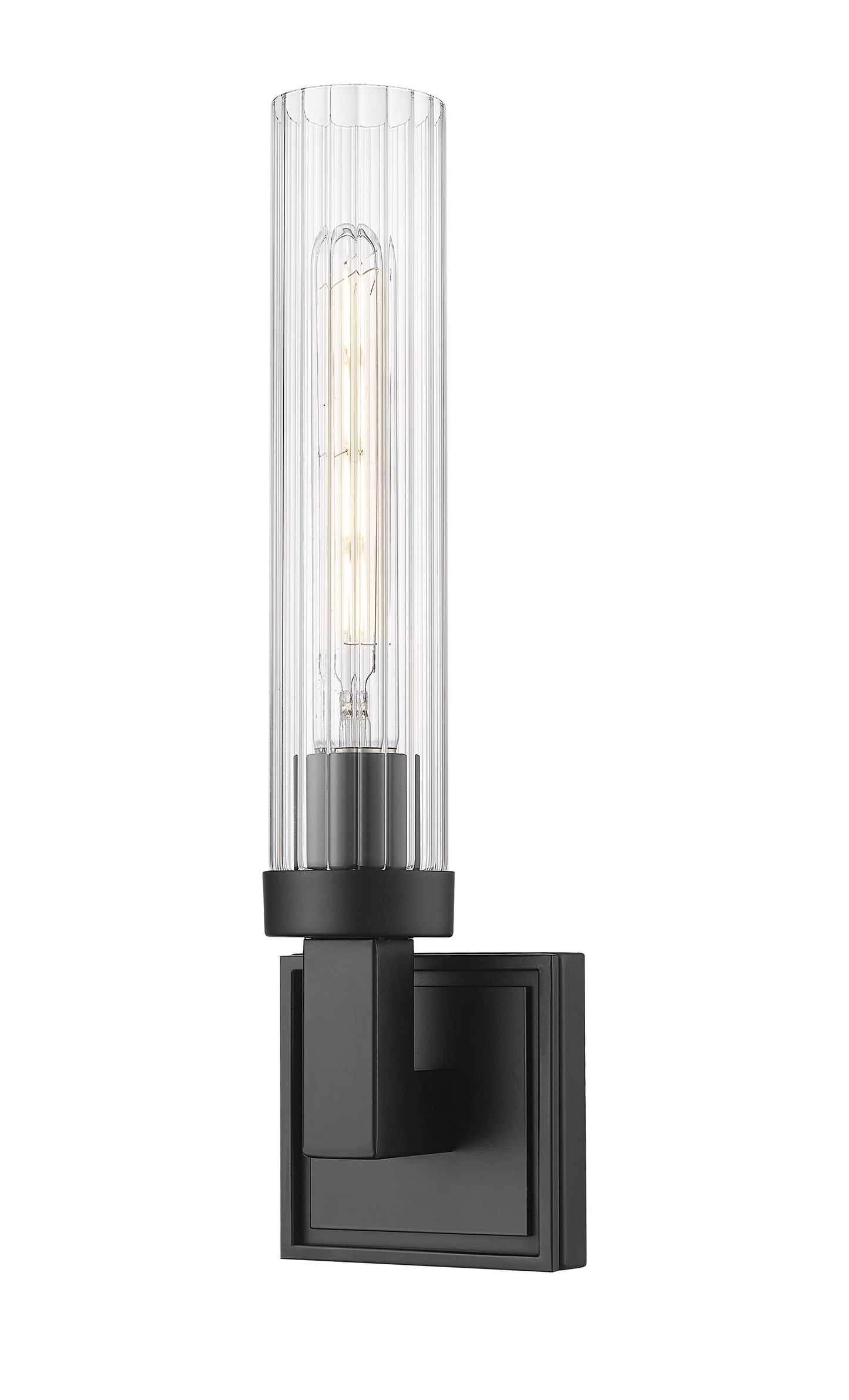 740-1S-MB - Beau 1 Light Wall 17" Sconce - Matte Black