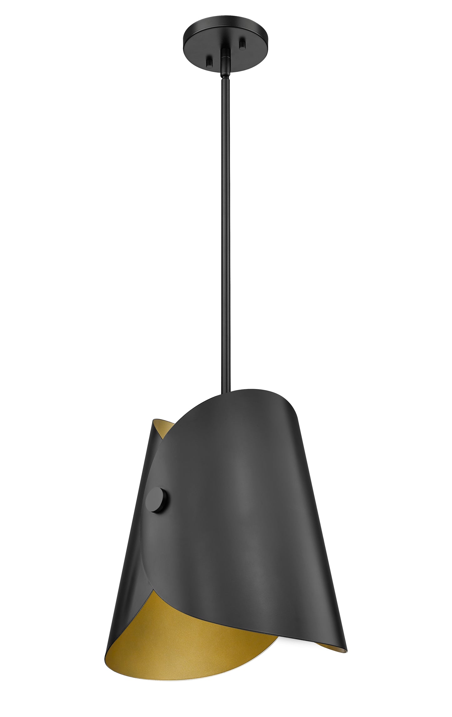 1951P11-MB - Salone 1 Light 10" Pendant - Matte Black