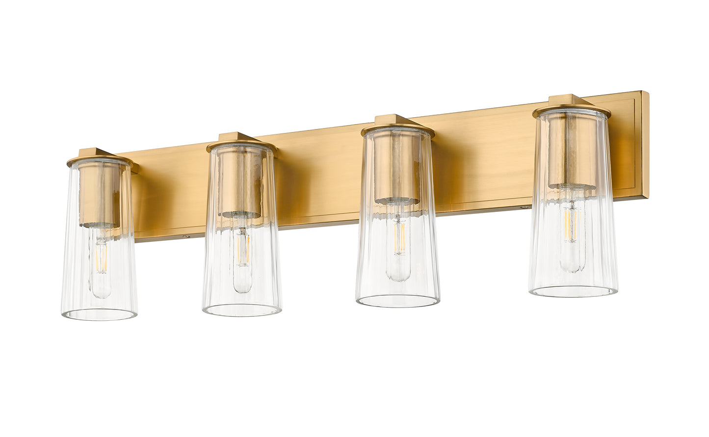 826-4V-MGLD - Titus 4 Light 32" Vanity - Modern Gold