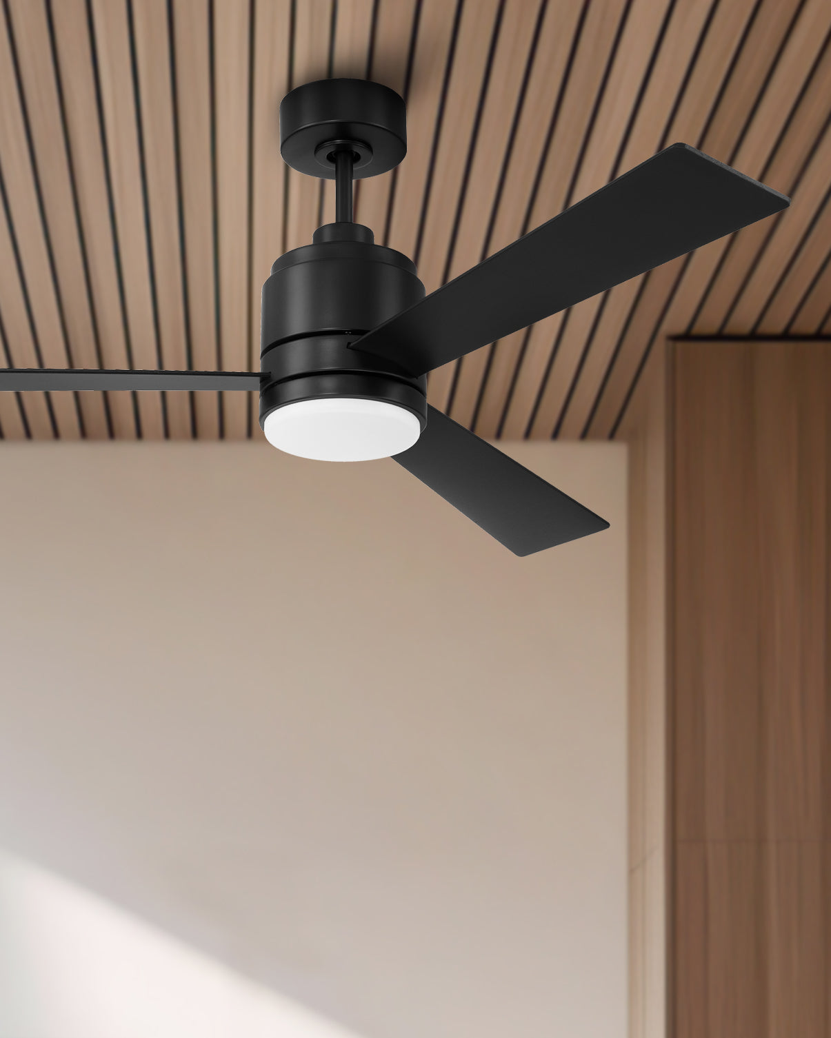 MCY52FB3 - McCoy 3 Blade 52" 3 Blade Ceiling Fan with Light Kit - Flat Black