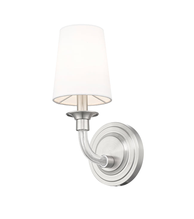 1950-1S-BN - Katerina 1 Light Wall 12" Sconce - Brushed Nickel