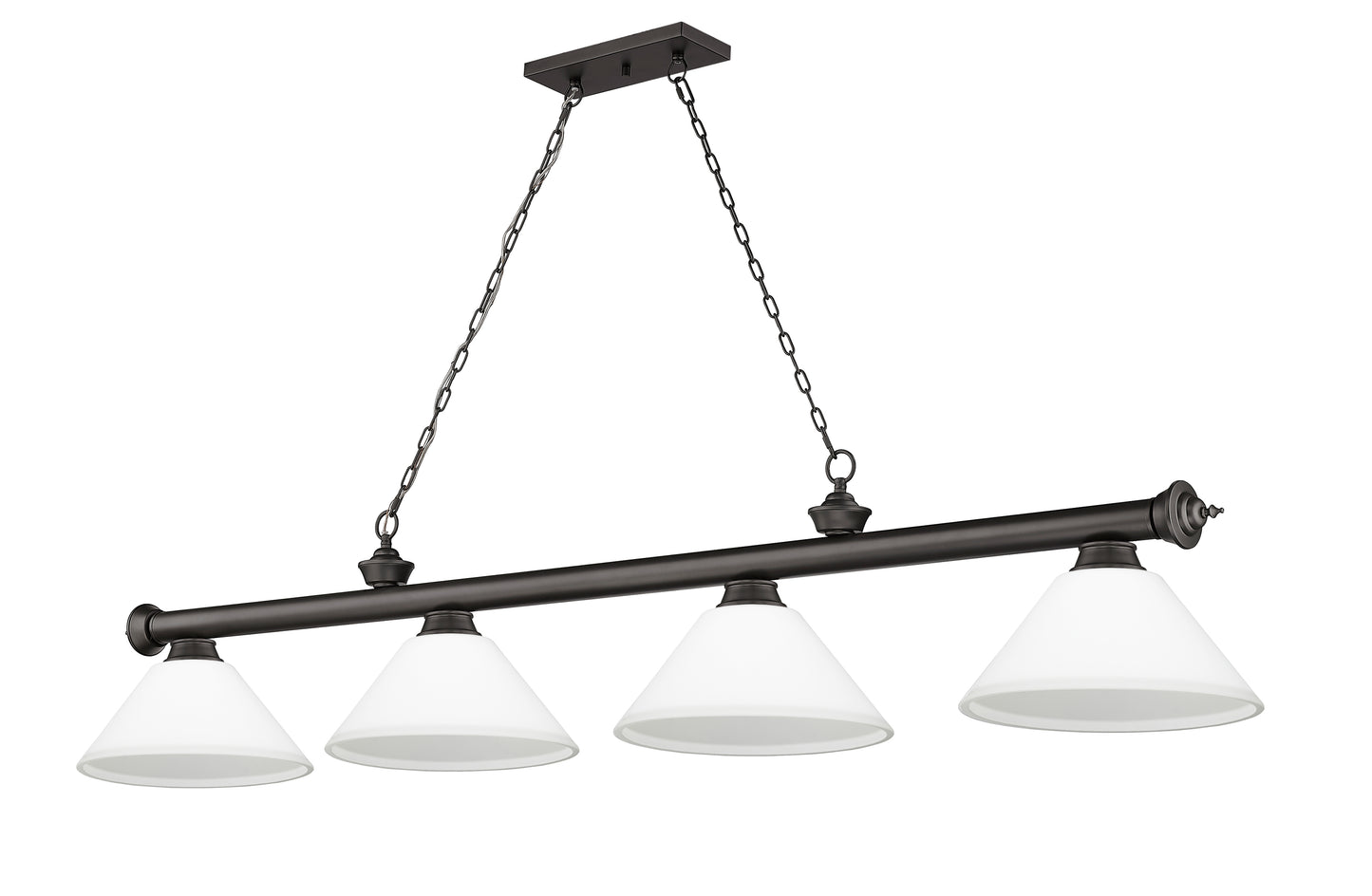 2306-4BRZ-AMO14 - Cordon 4 Light 81" Billiard - Bronze
