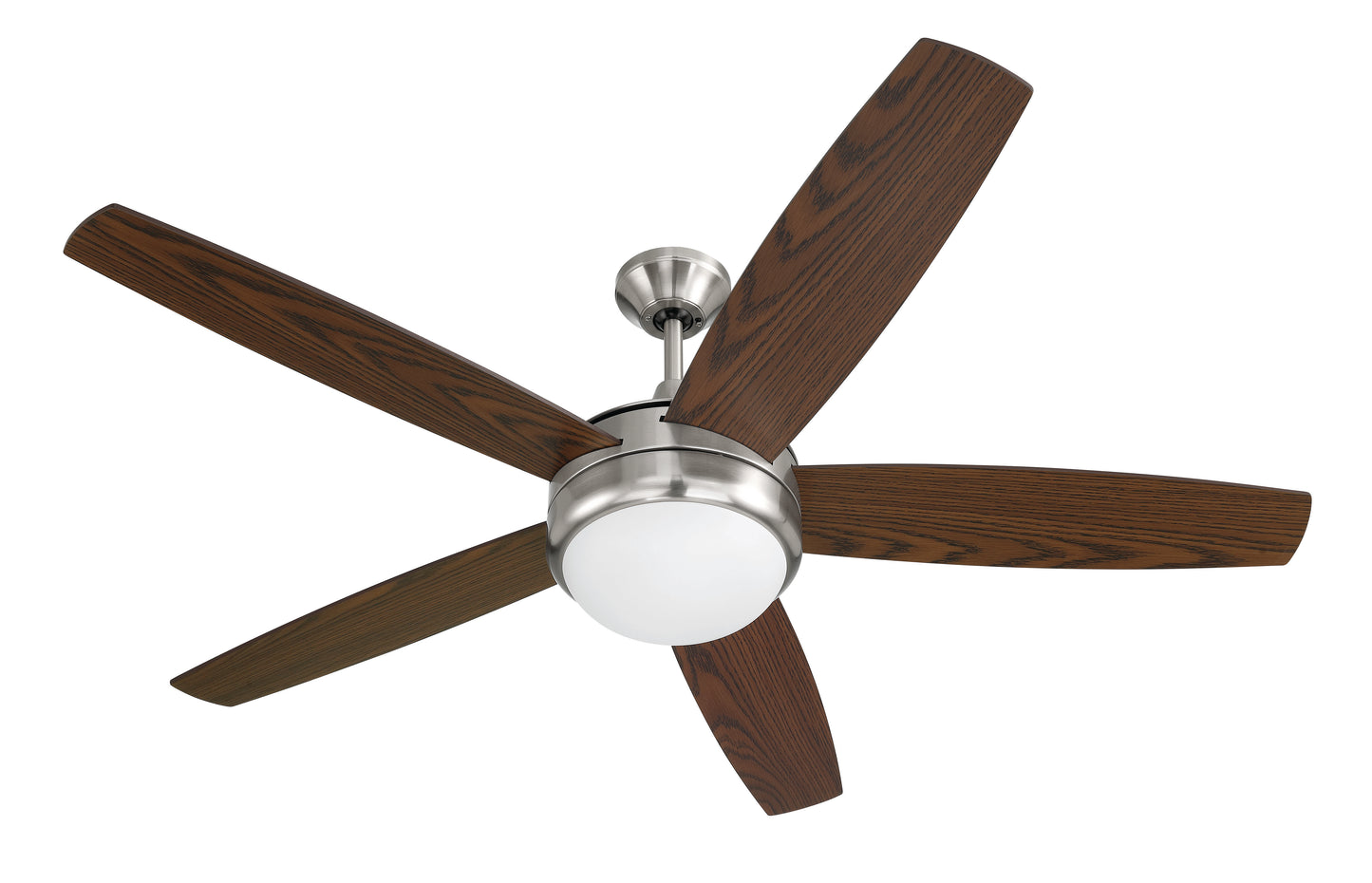 PHZ52BNK5 - Phaze II 5- Blade 52" 5 Blade Ceiling Fan with Light Kit - Brushed Nickel