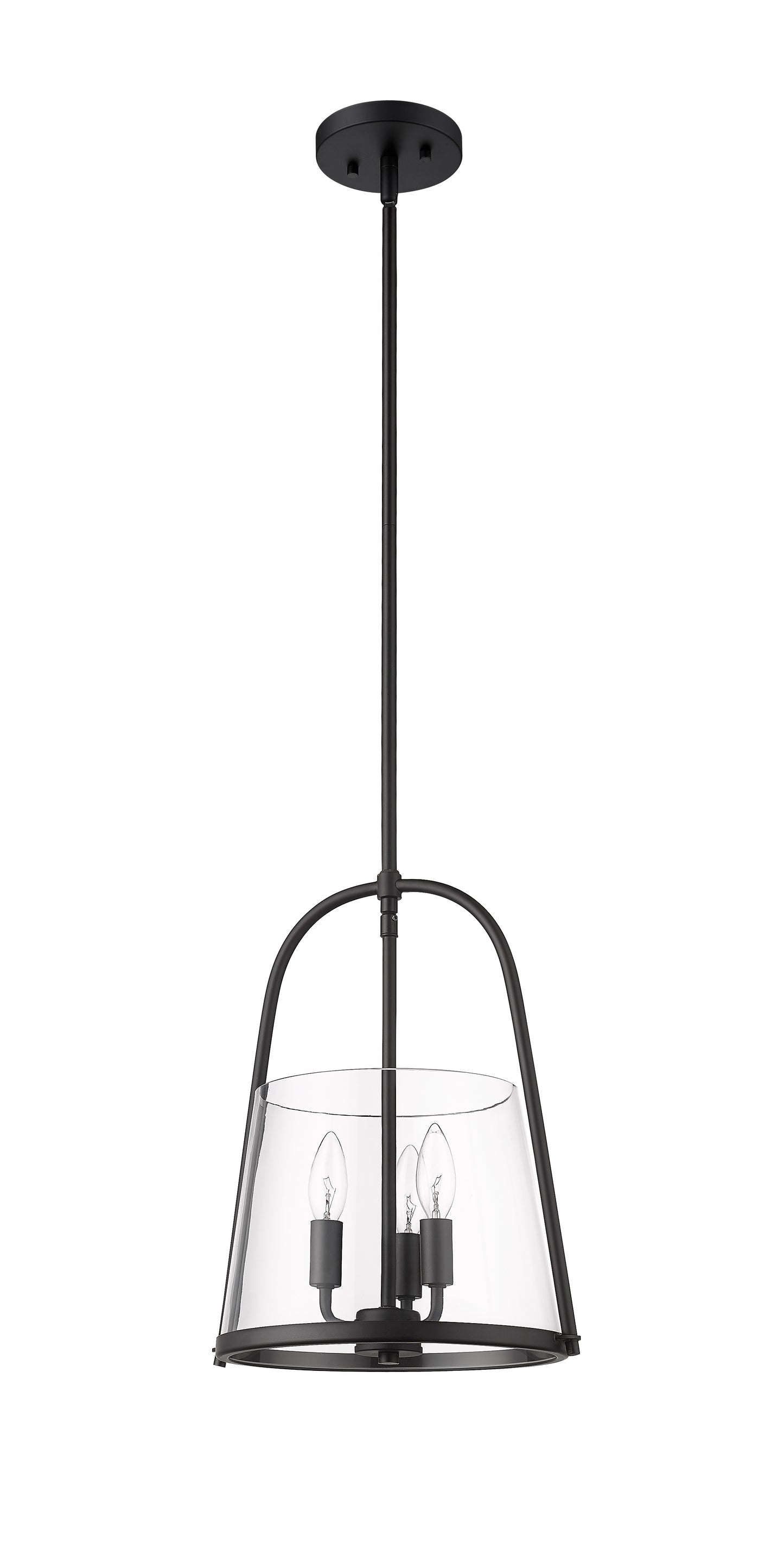 3041P12-MB - Archis 3 Light 12" Pendant - Matte Black