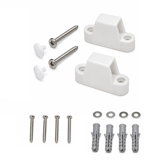 THU742#01-A Toilet Mounting Hardware - Cotton White