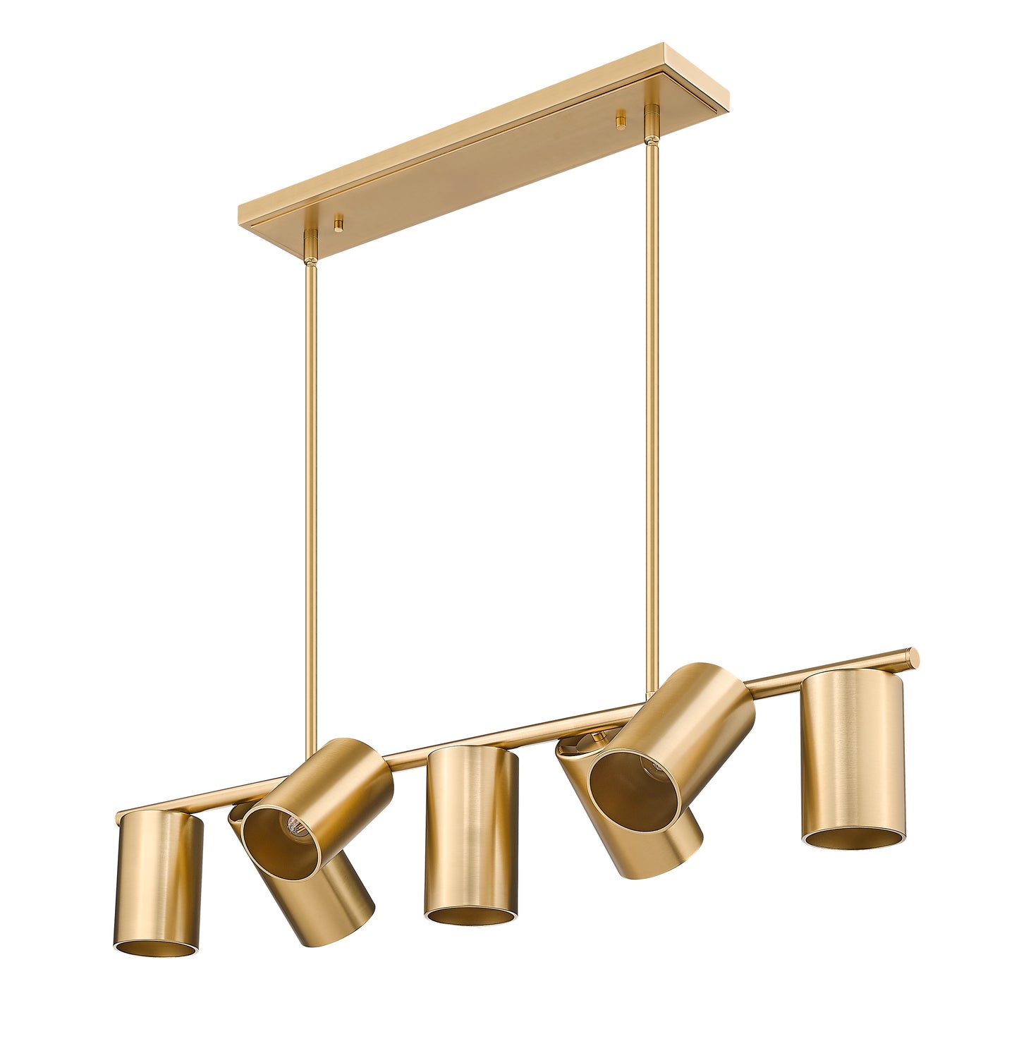7520-7L-MGLD - Lumina 7 Light Linear 42" Chandelier - Modern Gold