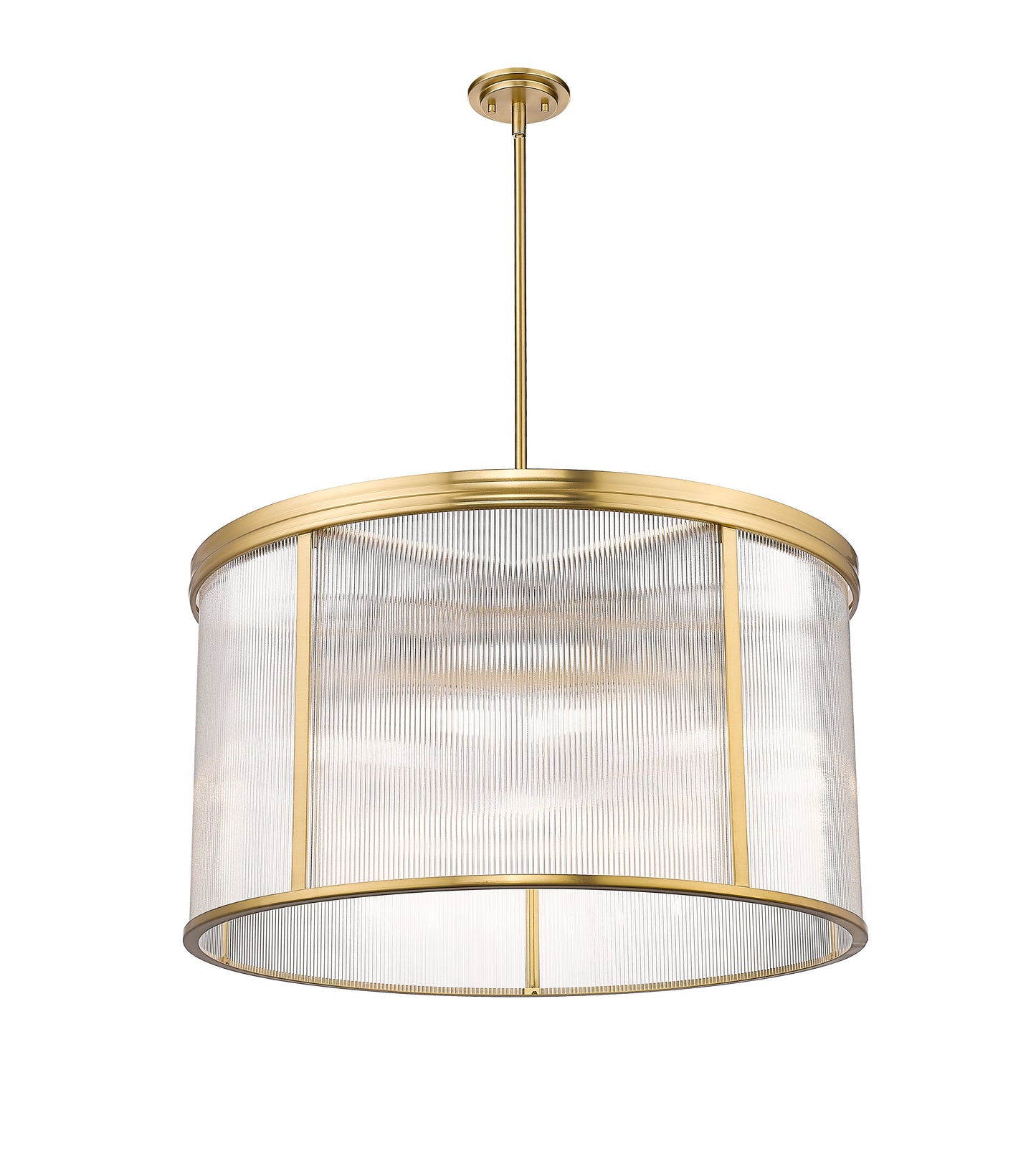 7504P32-MGLD - Carnaby 9 Light 32" Chandelier - Modern Gold