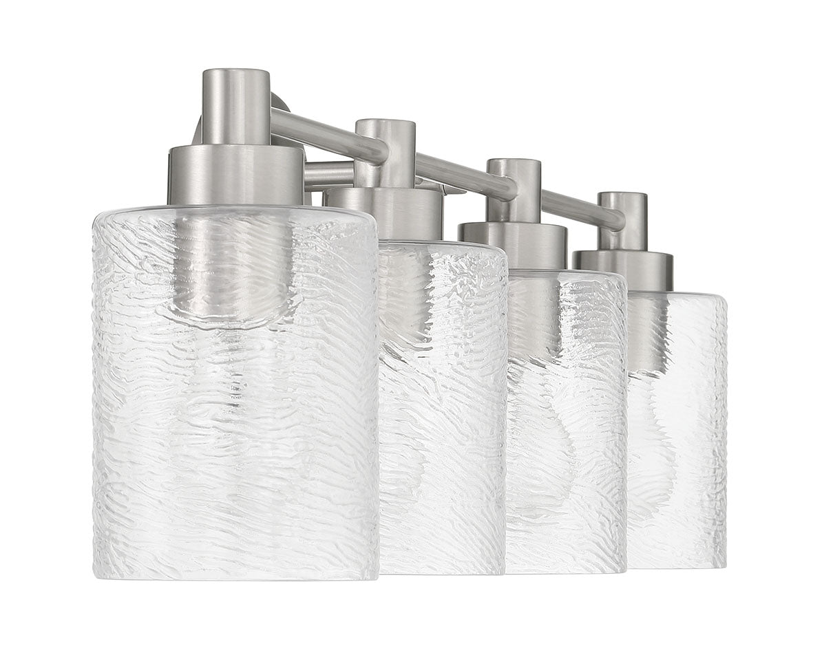 60204-BNK - Lyndsey 4 Light 28" Wide Vanity Light - Brushed Nickel