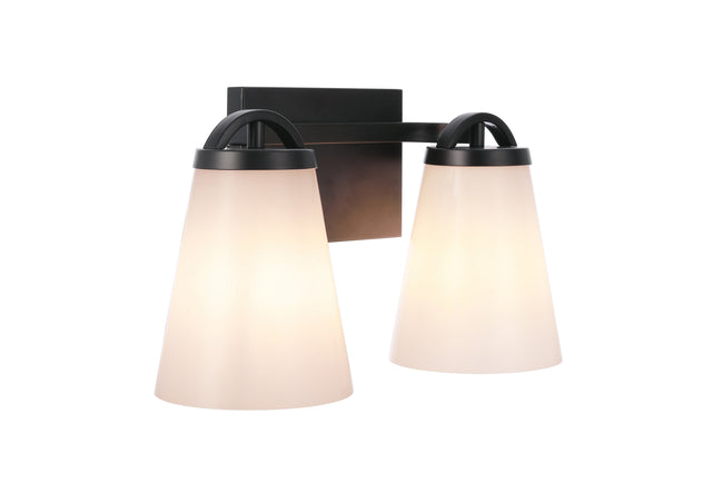20714FB2 - Zane 2 Light 14" Wide Vanity Light - Flat Black