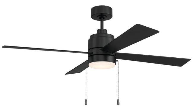 EMCY52FB4-PC - Energy Star McCoy 52" 4 Blade Ceiling Fan 52" 4 Blade Ceiling Fan with Light Kit - Flat Black