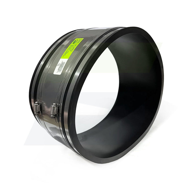 1056-1212RC - 12" Cast Iron / Lead / Plastic / Steel Strong Back PVC Shielded Coupling