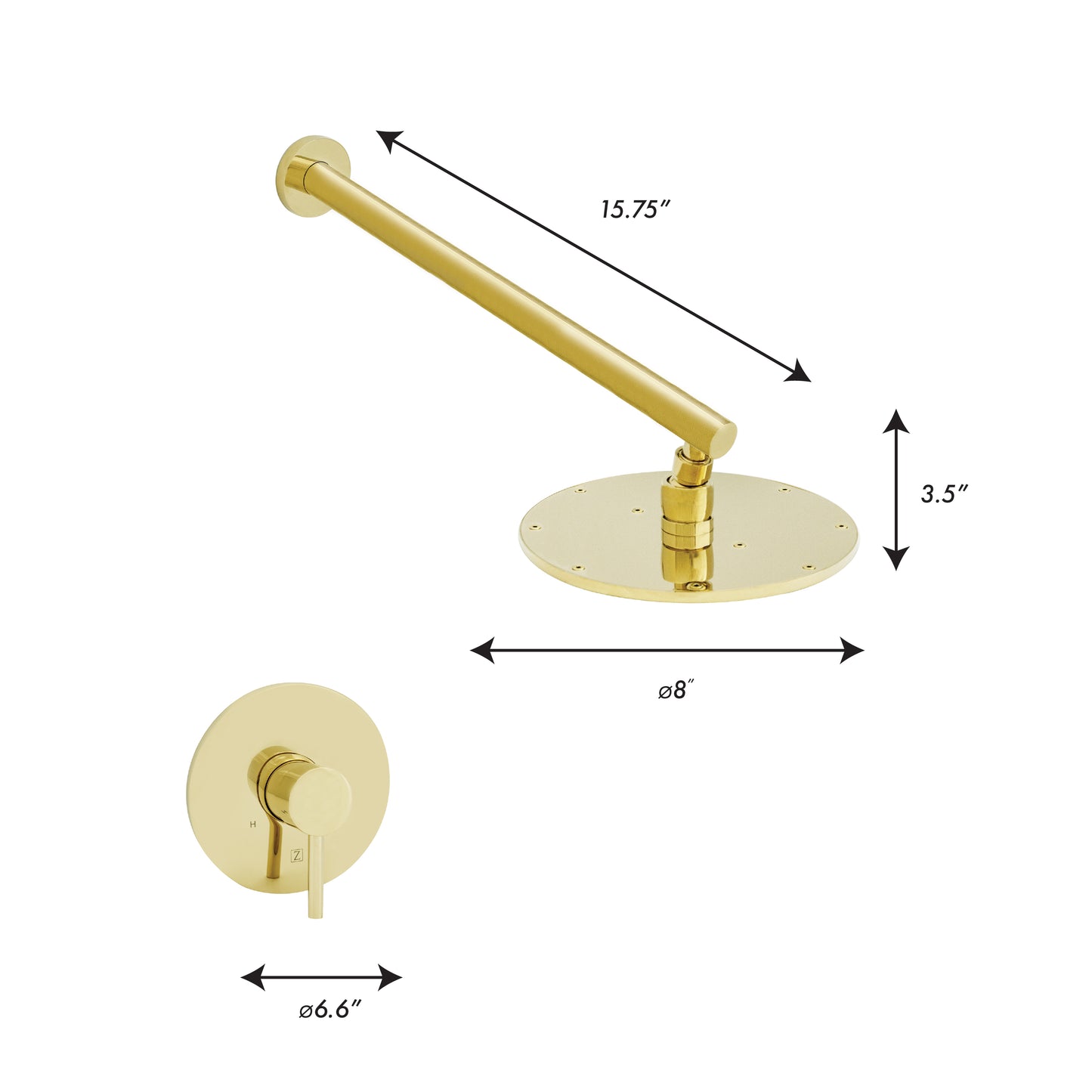 ELD-SHF-PG - Autograph Edition El Dorado Shower Faucet in Polished Gold