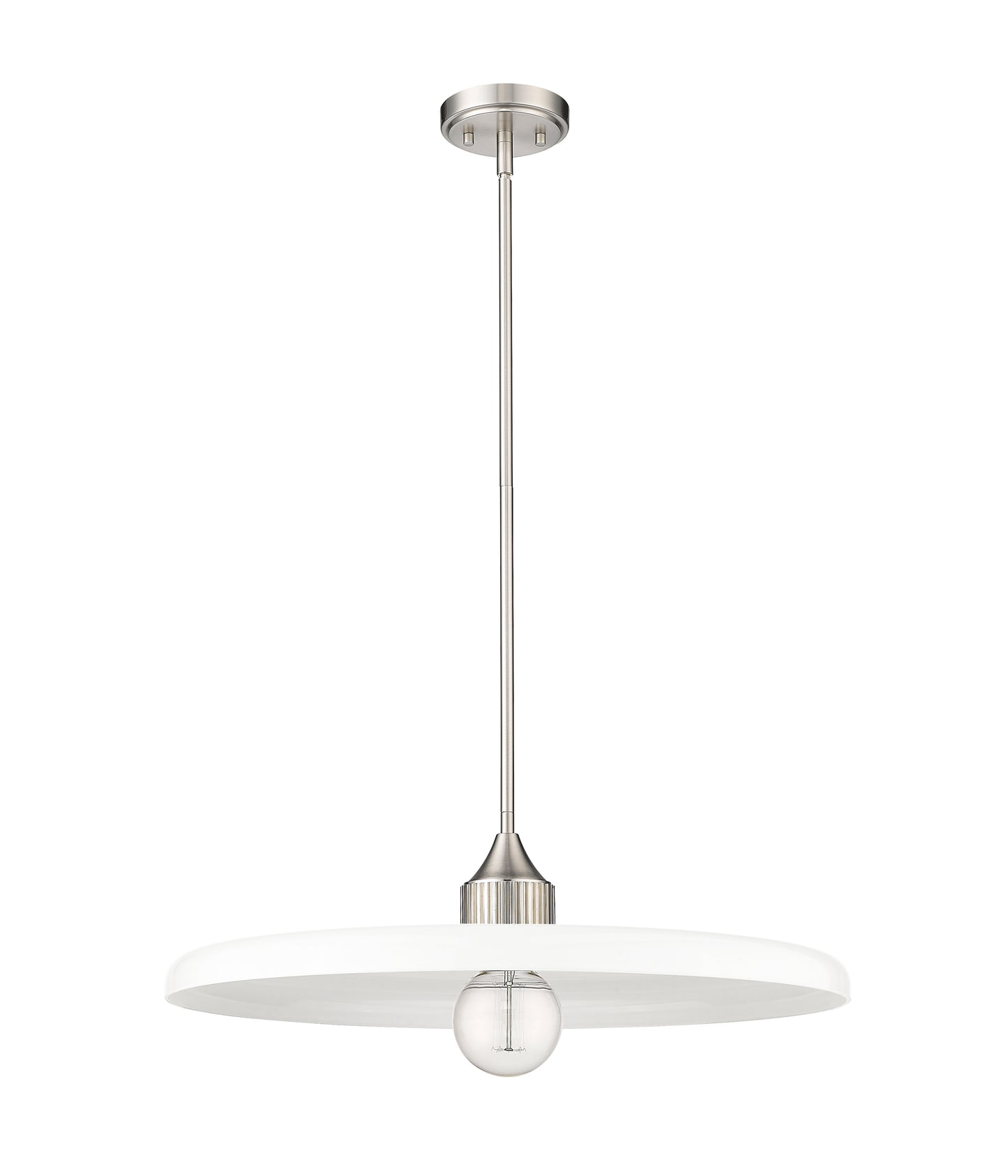 820P24-BN - Paloma 1 Light 24" Pendant - Brushed Nickel
