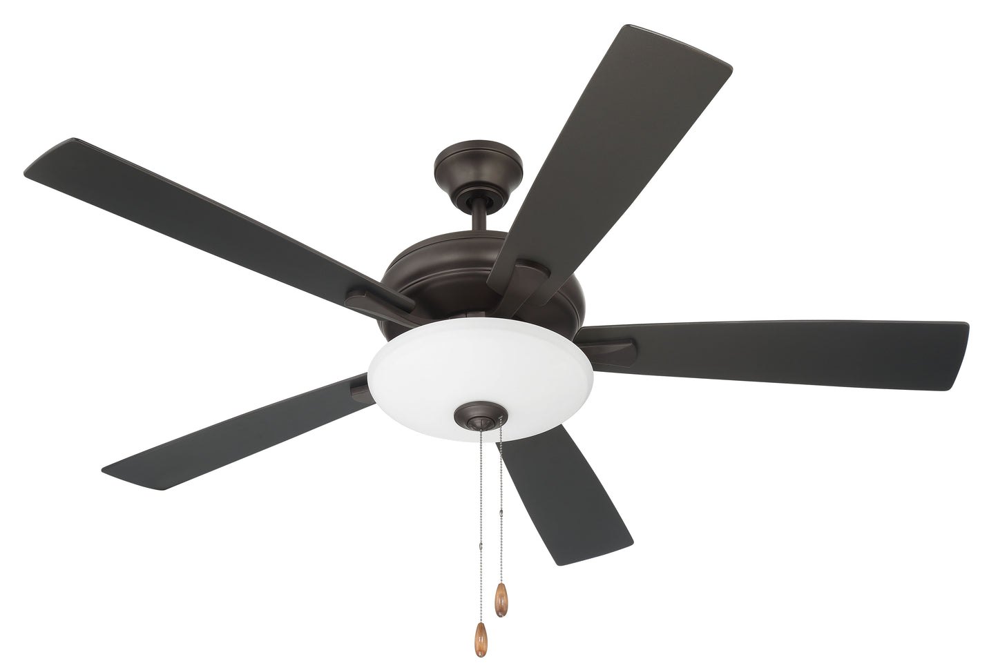 ECF111ESP5-ESPWLN - Eos 3 Light Bowl 52" 5 Blade Ceiling Fan with Light Kit - Espresso