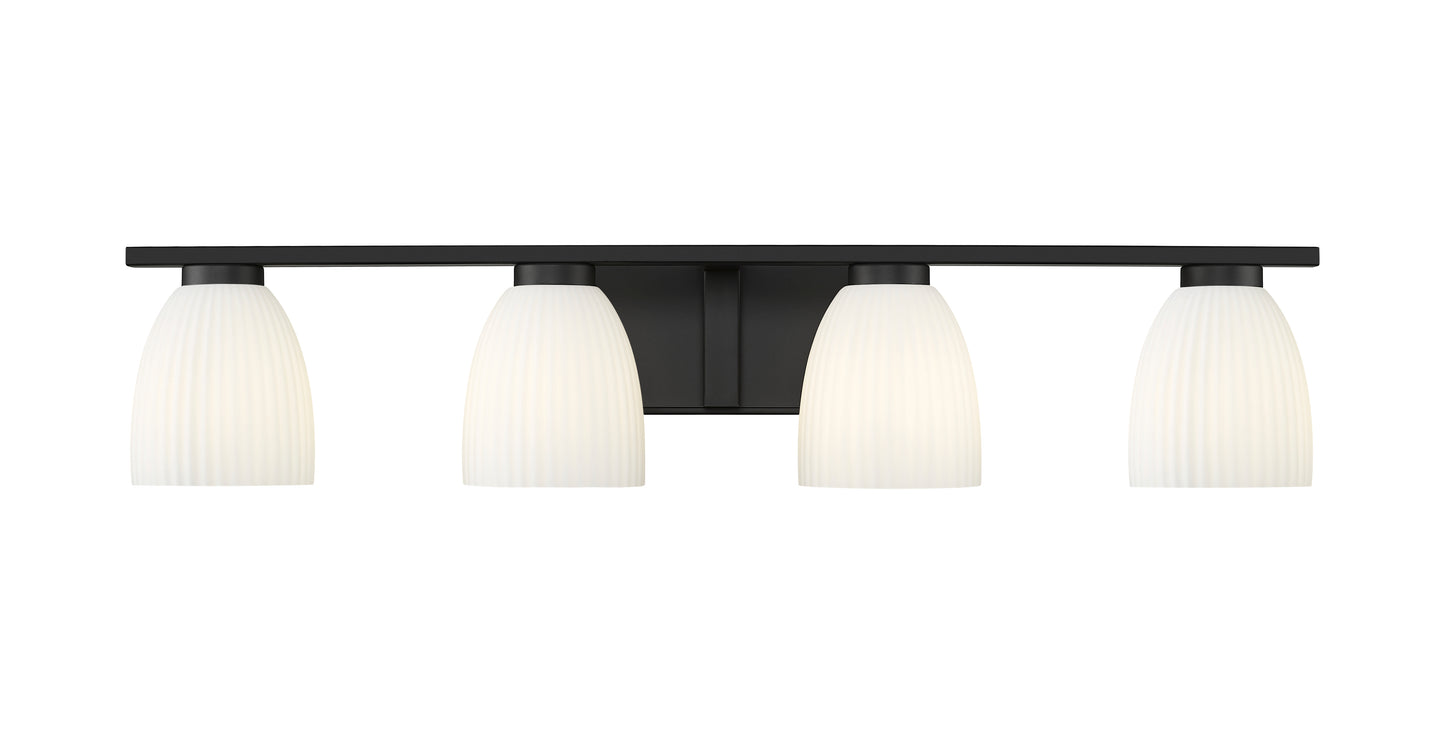 7518-4V-MB - Naya 4 Light 32" Vanity - Matte Black