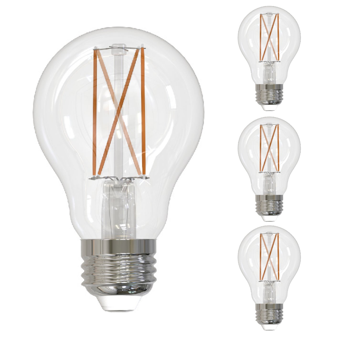 776927 - Dimmable Clear A19 LED Light Bulb - 14 Watt - 4000K - 4 Pack