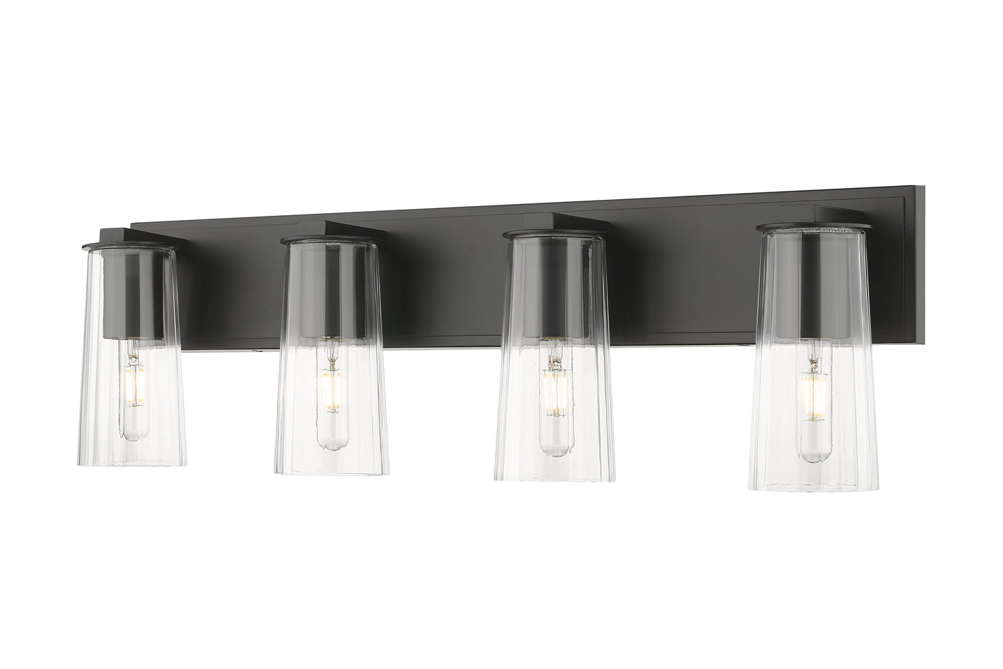 826-4V-MB - Titus 4 Light 32" Vanity - Matte Black