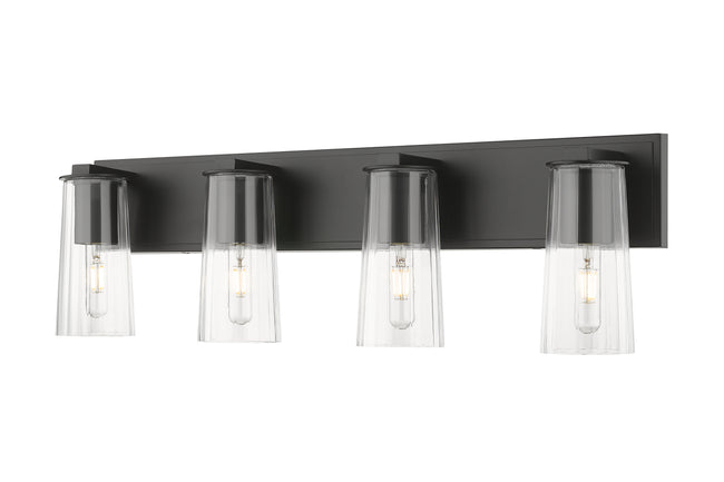 826-4V-MB - Titus 4 Light 32" Vanity - Matte Black
