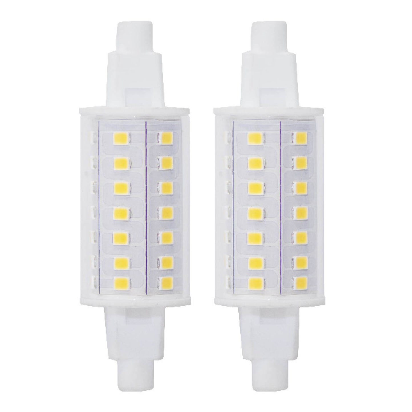 770637 - Dimmable J-TYPE LED R7S Base Light Bulb - 6 Watt - 3000K - 2 Pack
