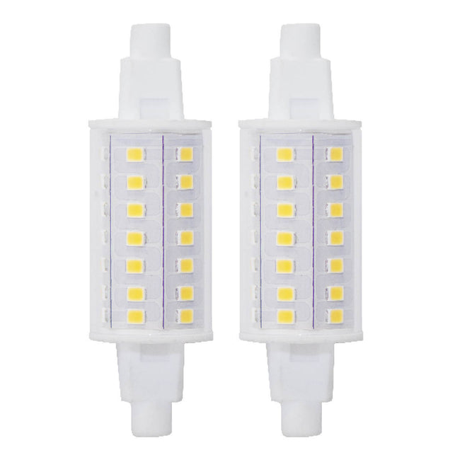 770637 - Dimmable J-TYPE LED R7S Base Light Bulb - 6 Watt - 3000K - 2 Pack
