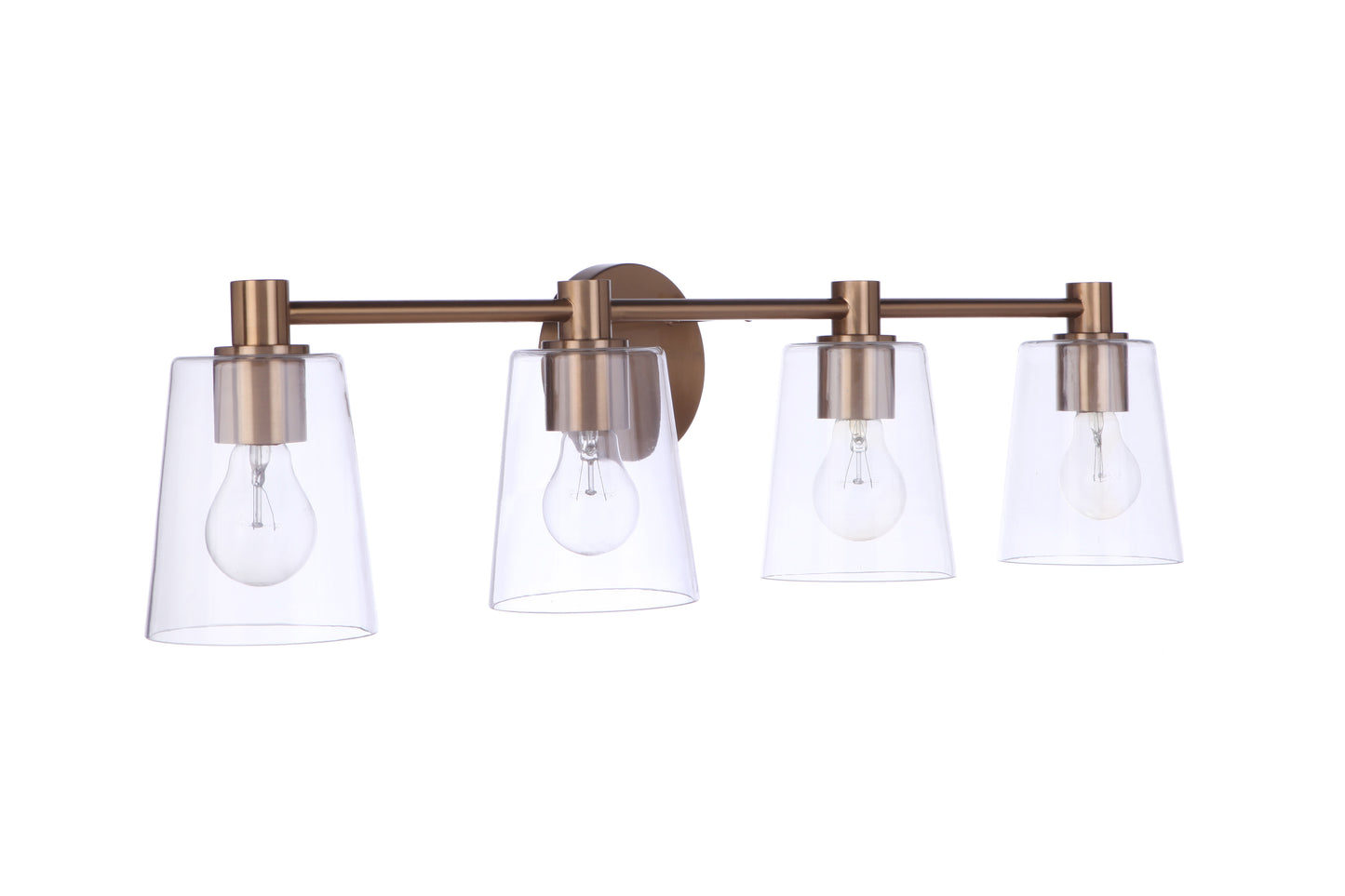 12633SB4 - Emilio 4 Light 33" Wide Vanity Light - Satin Brass