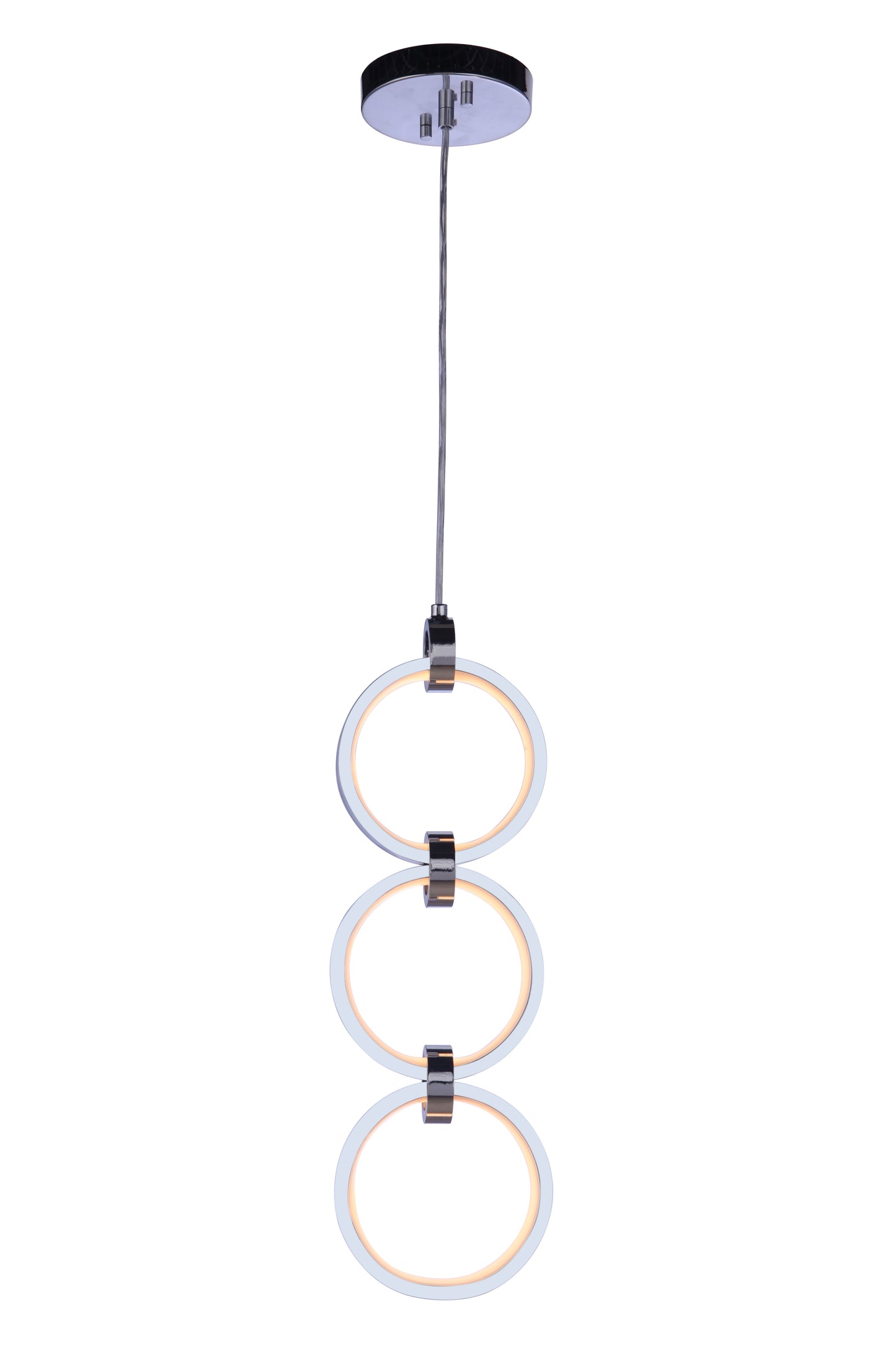 59393-CH-LED - Context 3 Light 5.13" Wide Pendant - Chrome