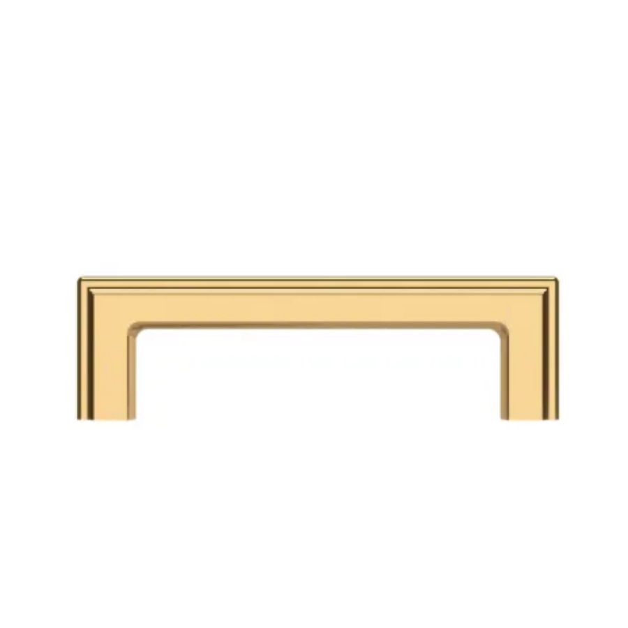 4426031 - 4" Centers - Raised Pull - Unlacquered Brass