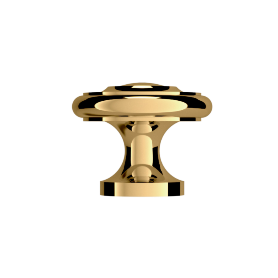 4491003 - 1 1/4" Centers - Dominion Knob - Polished Brass