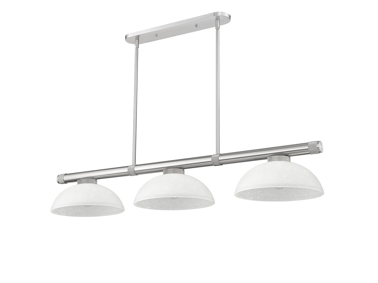 3050-3BN-DWL14 - Vanguard 3 Light 58" Billiard - Brushed Nickel