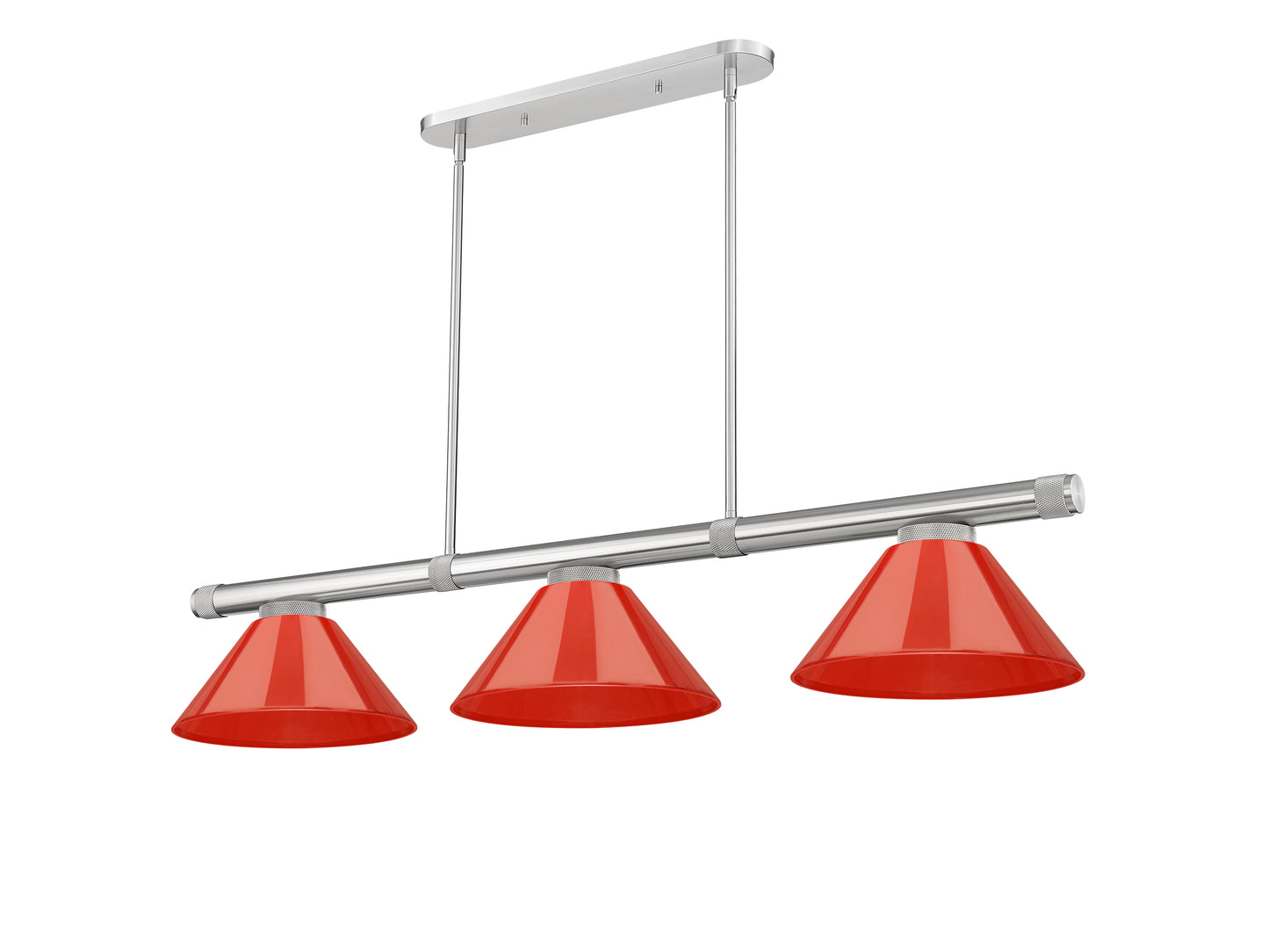 3050-3BN-PRD - Vanguard 3 Light 58" Billiard - Brushed Nickel
