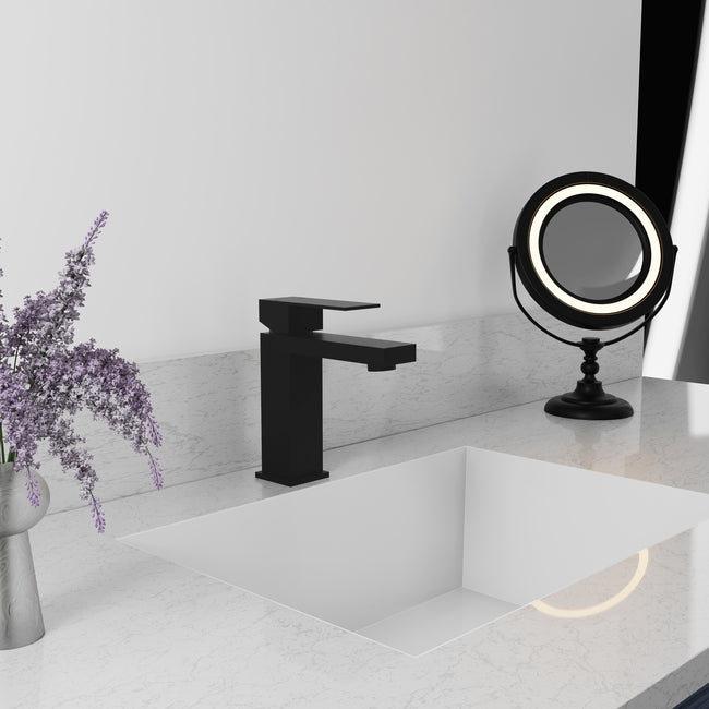 RBCN2-BF-MB - Rubicon Modern Single Handle Bath Faucet in Matte Black
